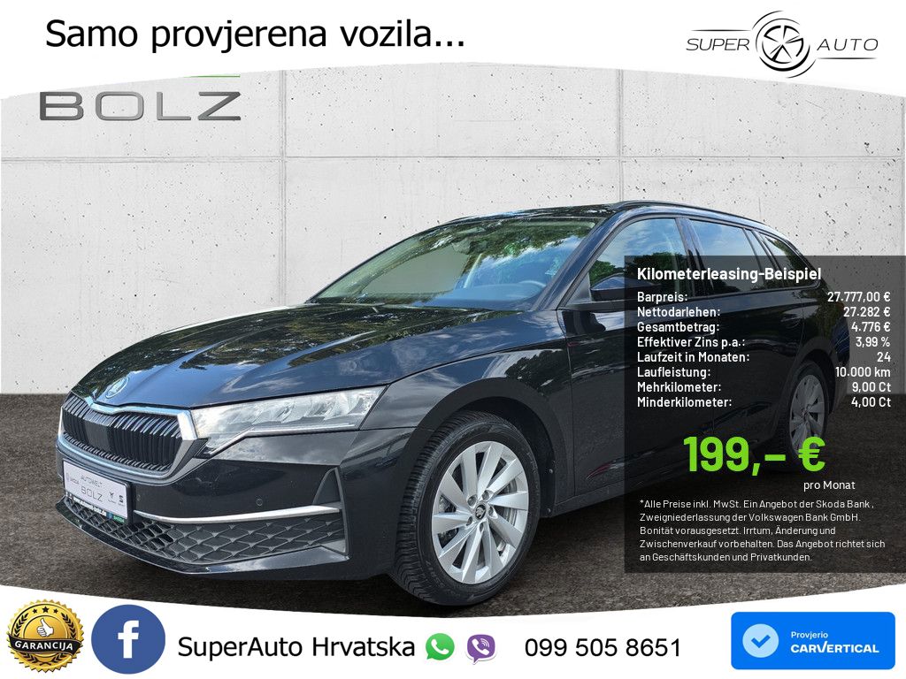 Škoda Octavia Combi 2.0 TDI (150 KS) DSG Selection LED+GR SJED+ACC