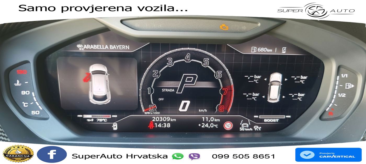 Lamborghini Urus S 4.0 V8 (666 KS) 4WD Automatic ZRAČNI+ACC+GR SJED+KAM+PANO