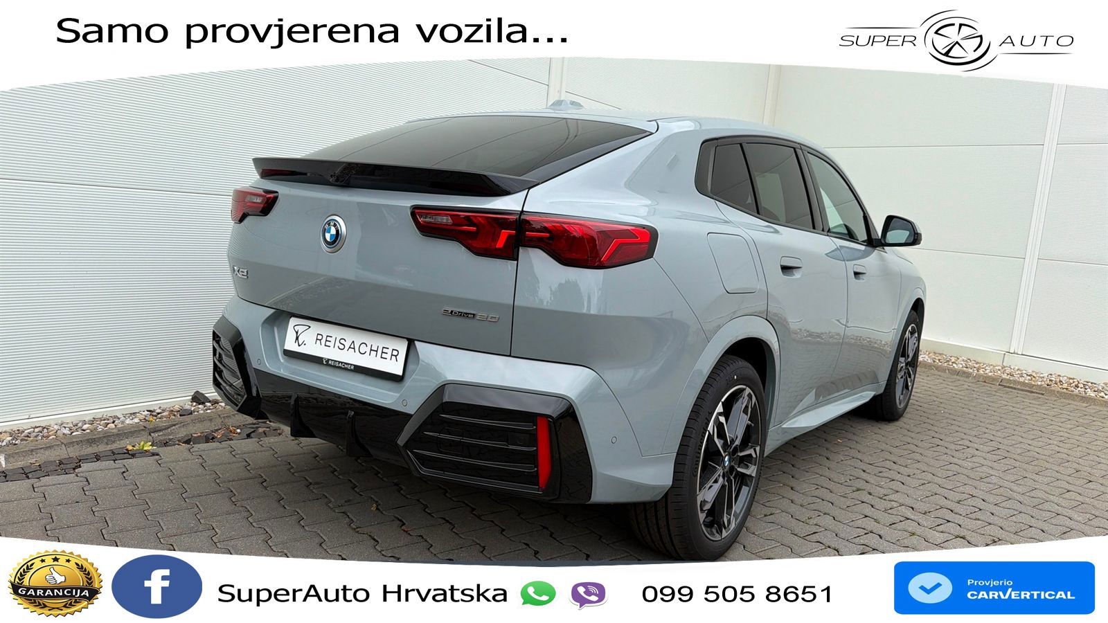 BMW iX2 66.5 kWh (204 KS) eDrive20 M Sport LED+GR SJED+ACC