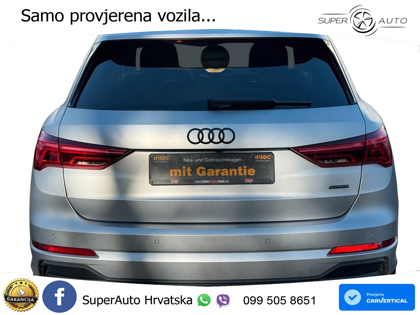 Audi Q3 40 TDI (193 KS) quattro S tronic S line LED+GR SJED+ACC