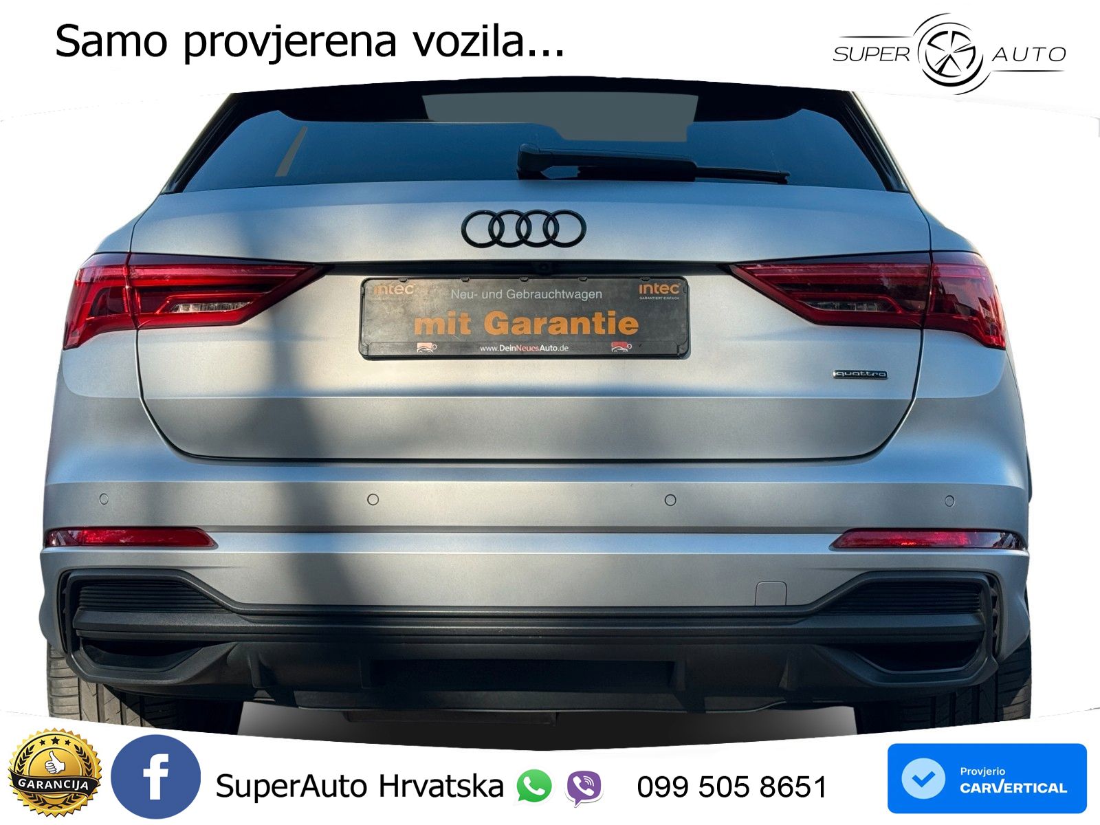 Audi Q3 40 TDI (193 KS) quattro S tronic S line LED+GR SJED+ACC