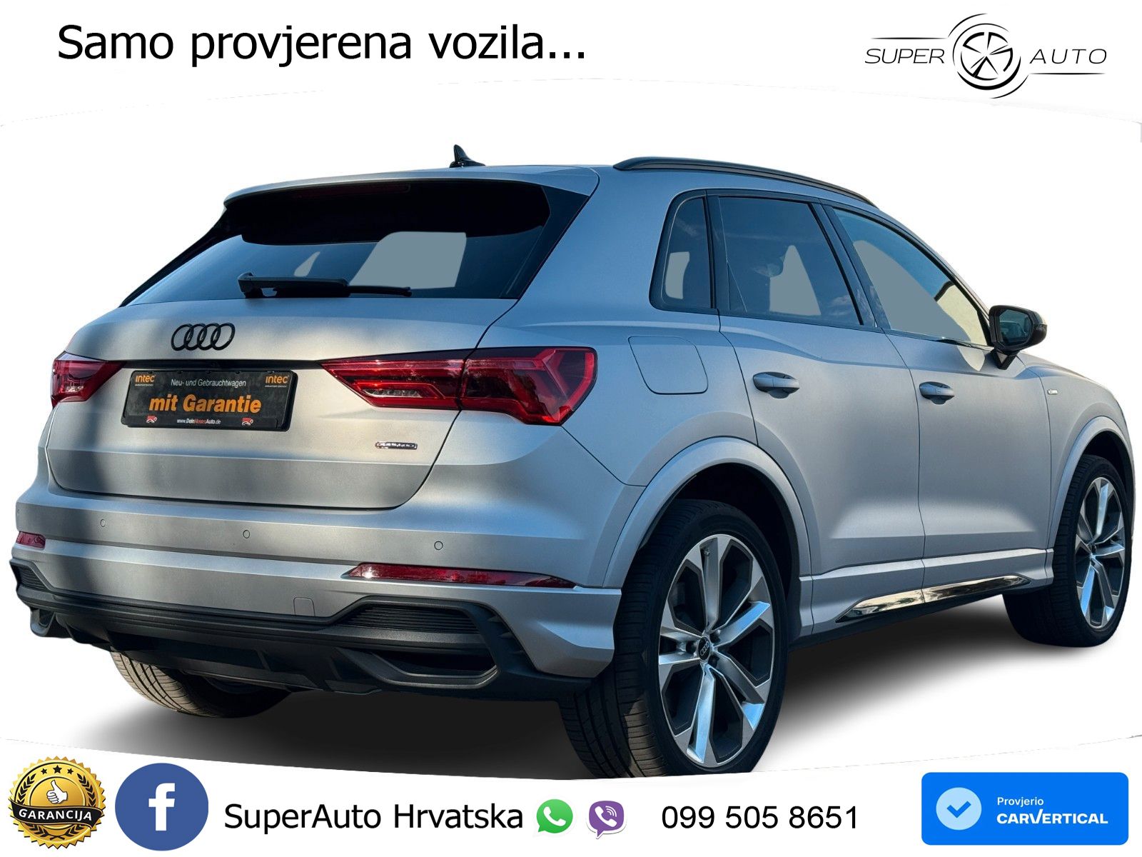 Audi Q3 40 TDI (193 KS) quattro S tronic S line LED+GR SJED+ACC