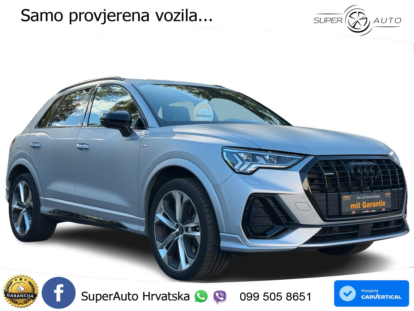 Audi Q3 40 TDI (193 KS) quattro S tronic S line LED+GR SJED+ACC