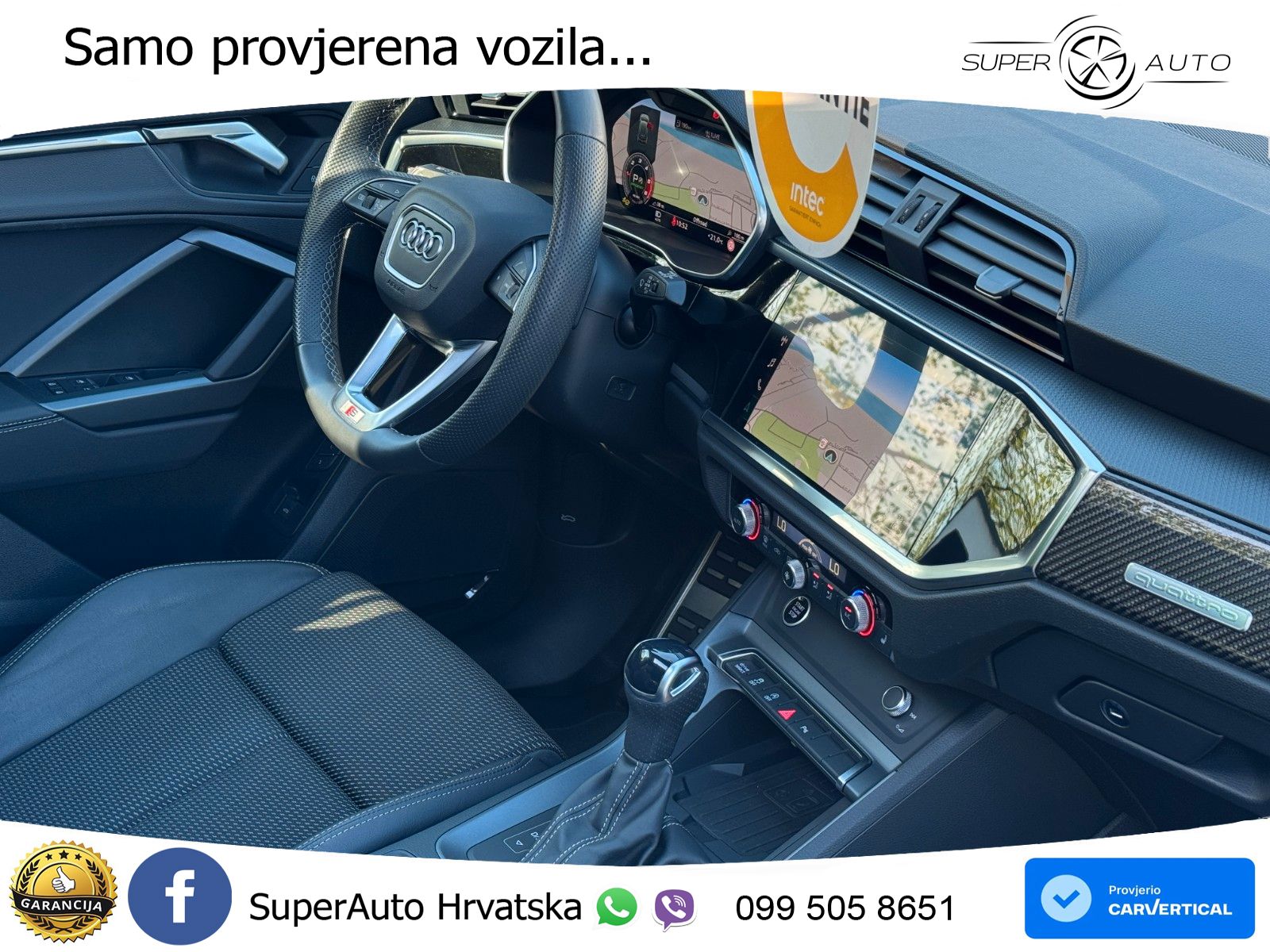 Audi Q3 40 TDI (193 KS) quattro S tronic S line LED+GR SJED+ACC