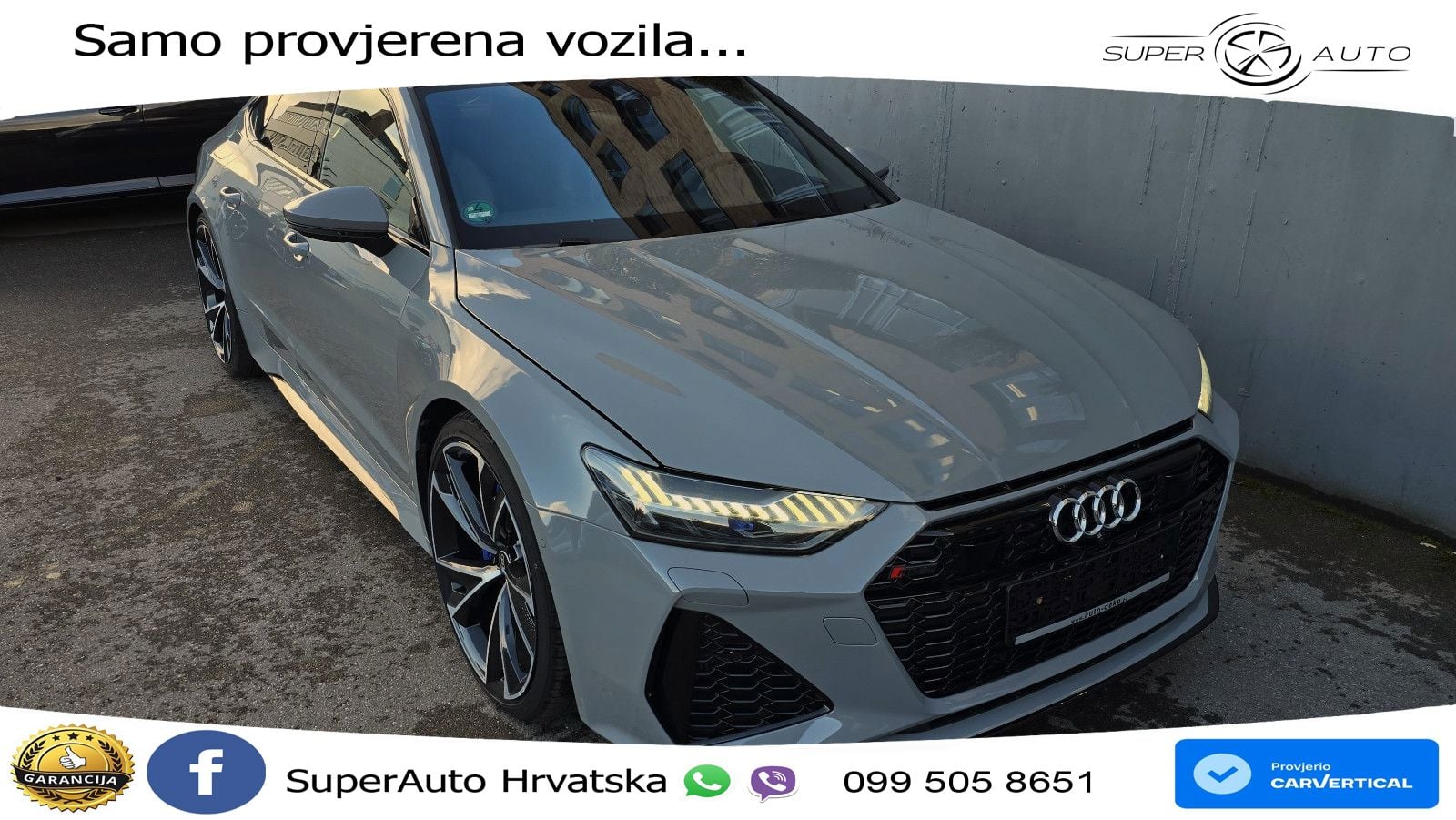 Audi RS7 4.0 TFSI V8 (600 KS) quattro tiptronic LED+GR SJED+ACC