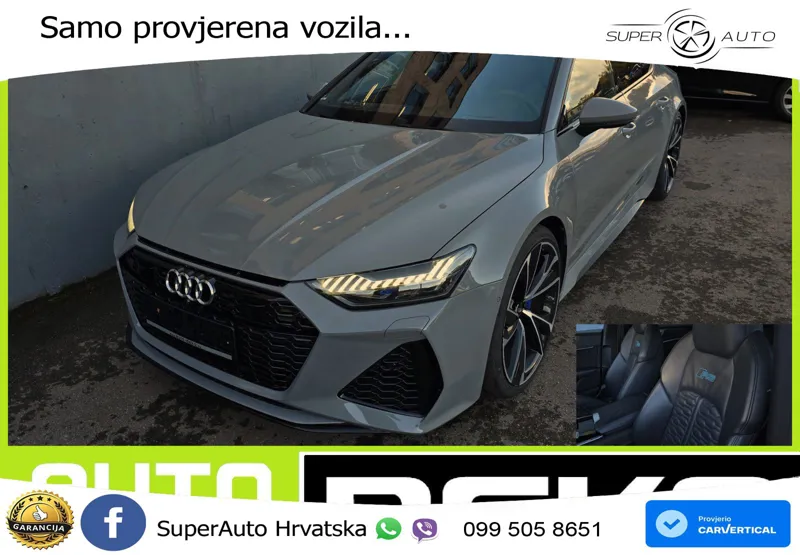 Audi RS7 4.0 TFSI V8 (600 KS) quattro tiptronic LED+GR SJED+ACC