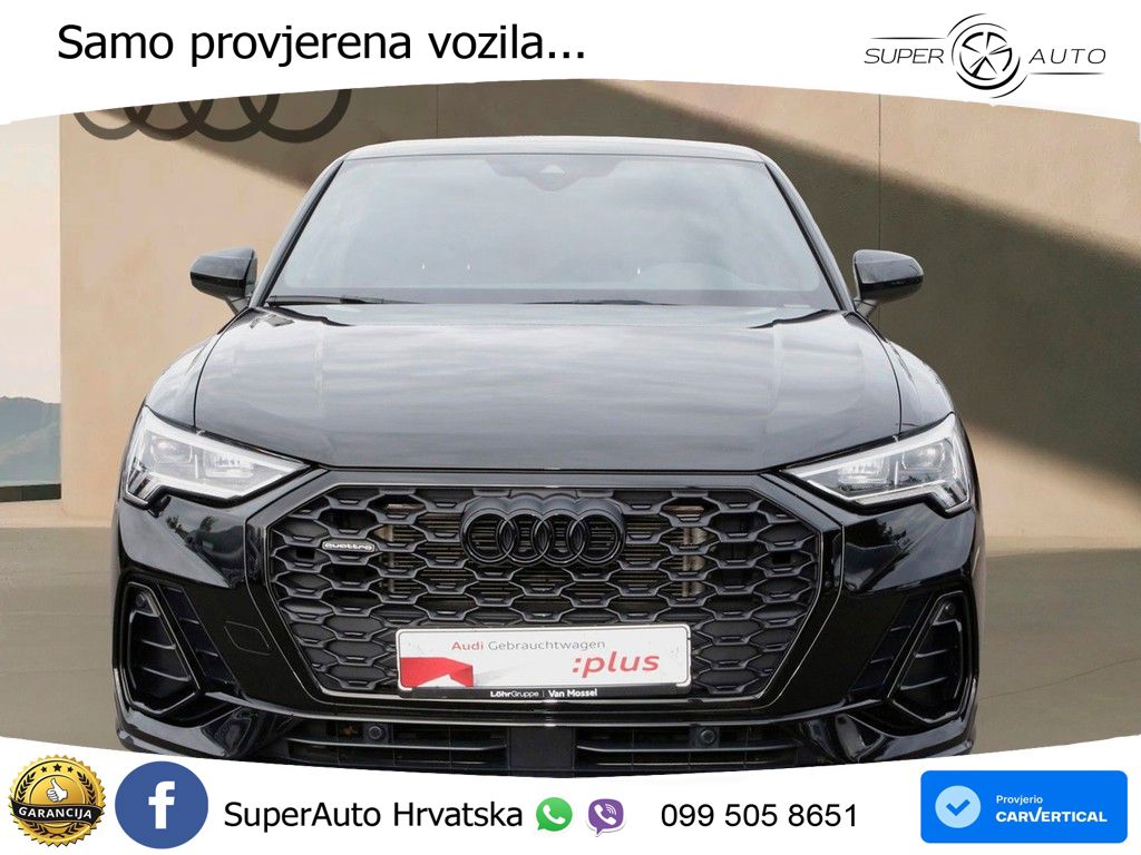 Audi Q3 II Sportback 40 TFSI (190 KS) quattro S tronic S line LED+GR SJED+ACC