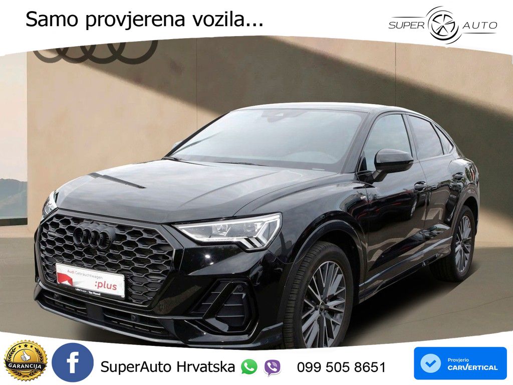 Audi Q3 II Sportback 40 TFSI (190 KS) quattro S tronic S line LED+GR SJED+ACC