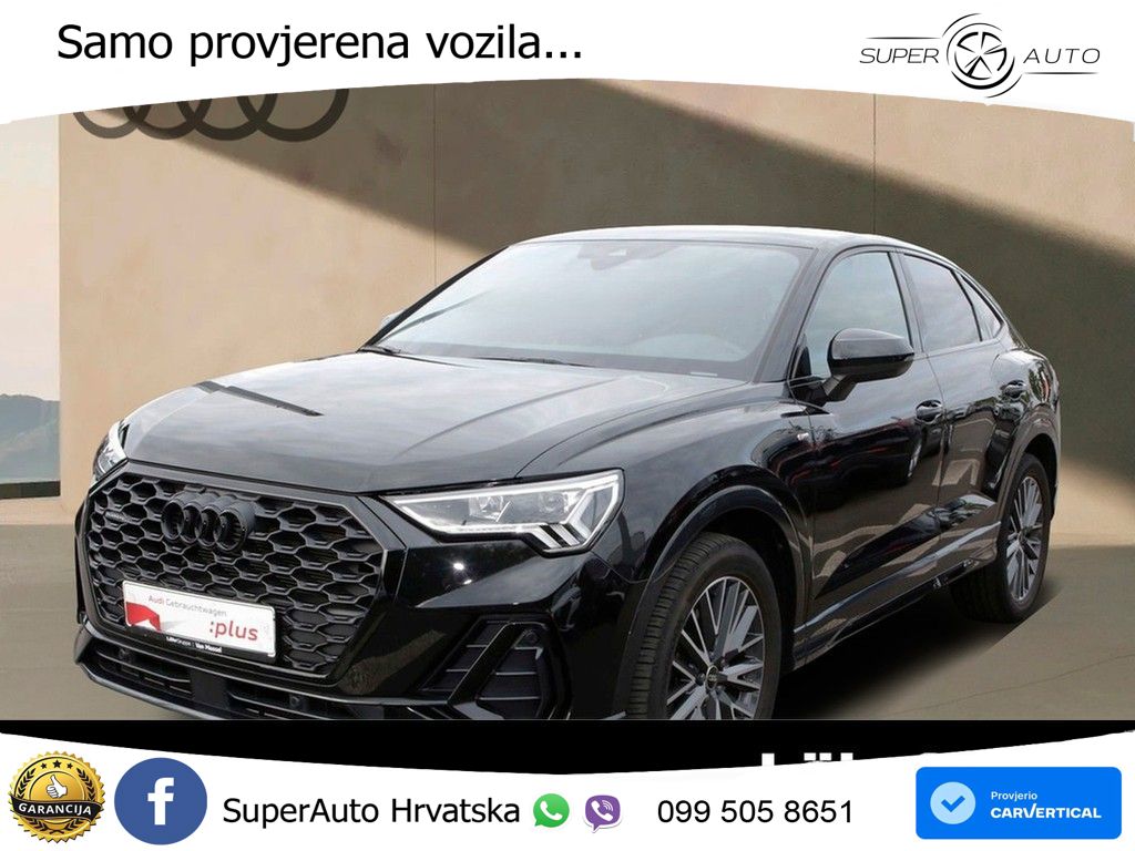 Audi Q3 II Sportback 40 TFSI (190 KS) quattro S tronic S line LED+GR SJED+ACC