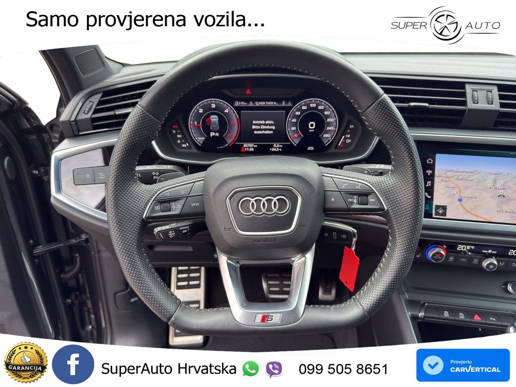 Audi Q3 40 TDI (190 KS) quattro S tronic S line LED+GR SJED+ACC