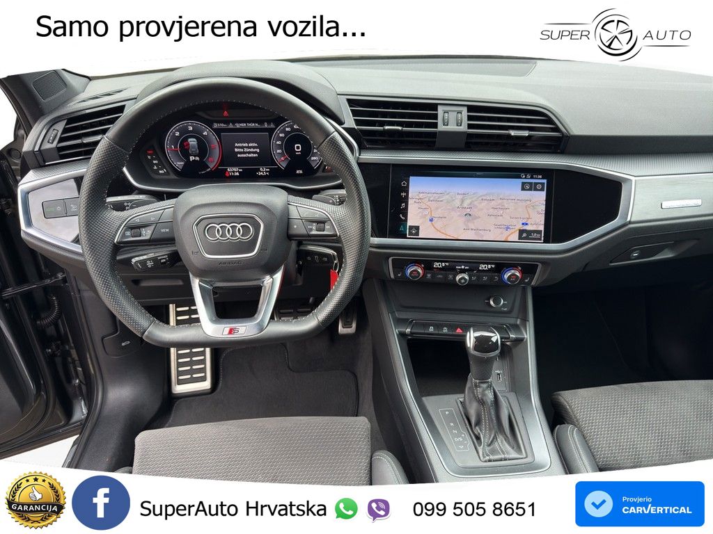 Audi Q3 40 TDI (190 KS) quattro S tronic S line LED+GR SJED+ACC