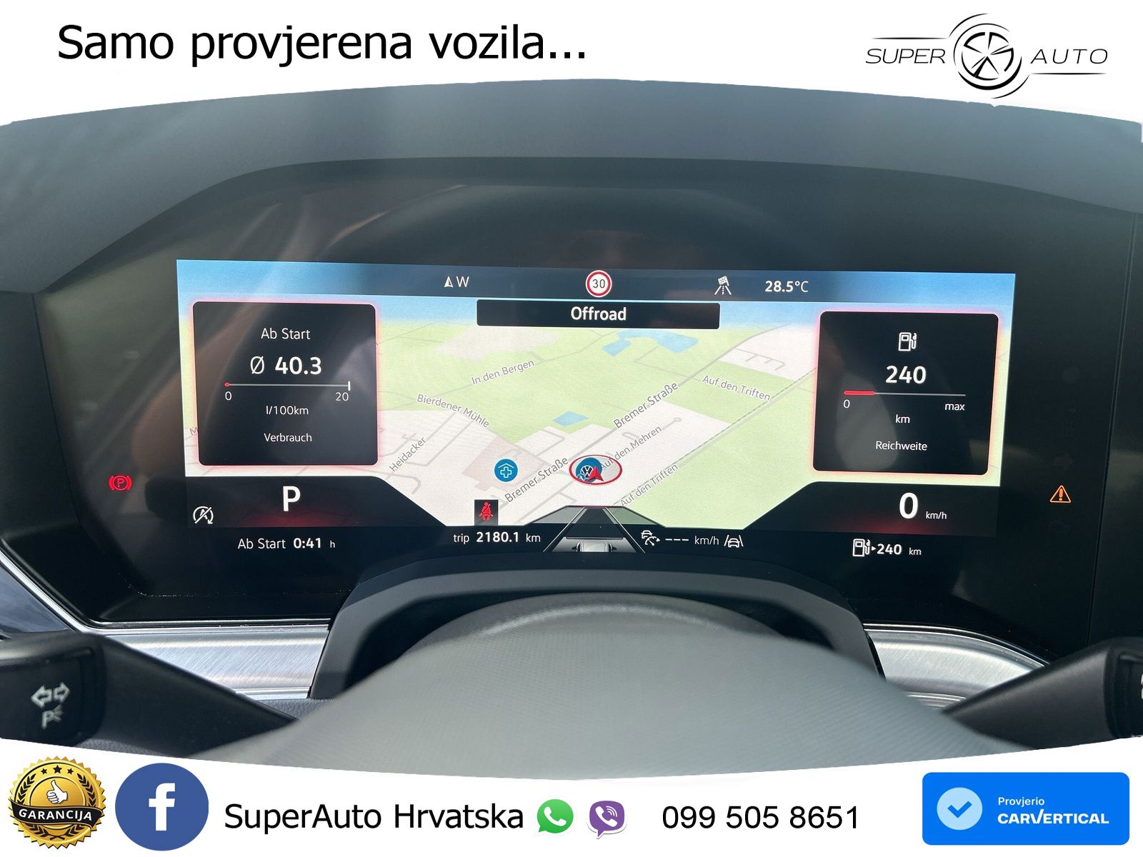 Volkswagen Touareg 3.0 V6 TDI (286 KS) 4MOTION Tiptronic ZRAČNI+ACC+GR SJED+KAM+PANO