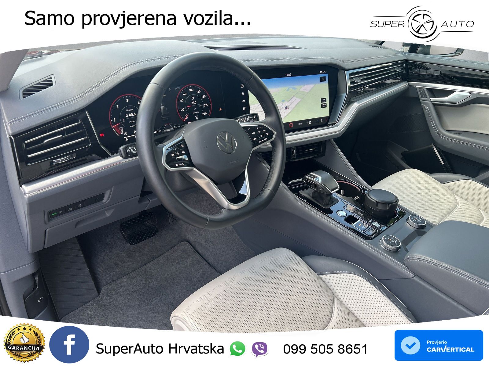 Volkswagen Touareg 3.0 V6 TDI (286 KS) 4MOTION Tiptronic ZRAČNI+ACC+GR SJED+KAM+PANO