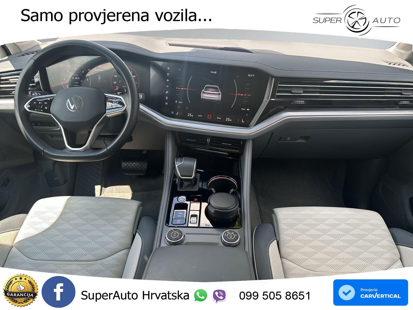 Volkswagen Touareg 3.0 V6 TDI (286 KS) 4MOTION Tiptronic ZRAČNI+ACC+GR SJED+KAM+PANO