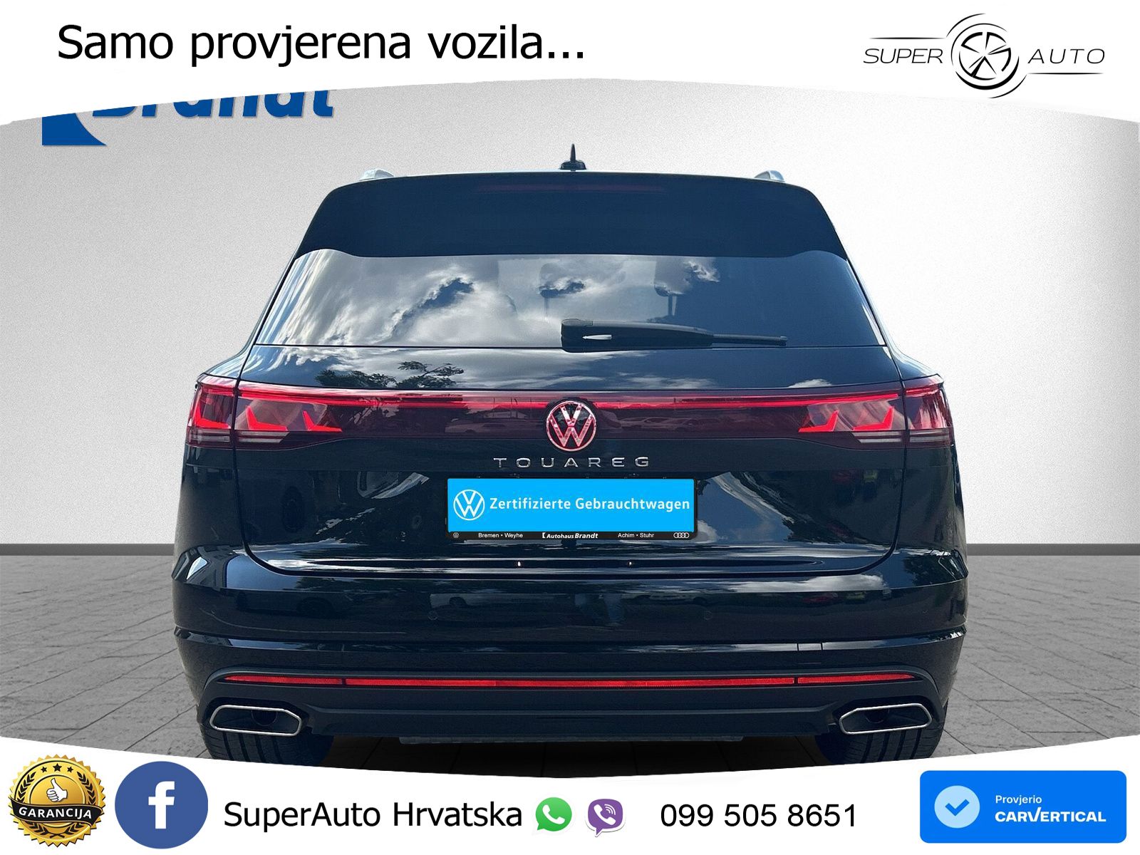 Volkswagen Touareg 3.0 V6 TDI (286 KS) 4MOTION Tiptronic ZRAČNI+ACC+GR SJED+KAM+PANO