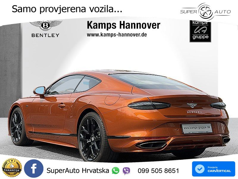 Bentley Continental GT IV 4.0 V8 TFSi (782 KS) AWD DCT ZRAČNI+ACC+GR SJED+KAM+PANO