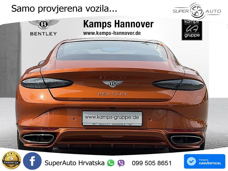 Bentley Continental GT IV 4.0 V8 TFSi (782 KS) AWD DCT ZRAČNI+ACC+GR SJED+KAM+PANO