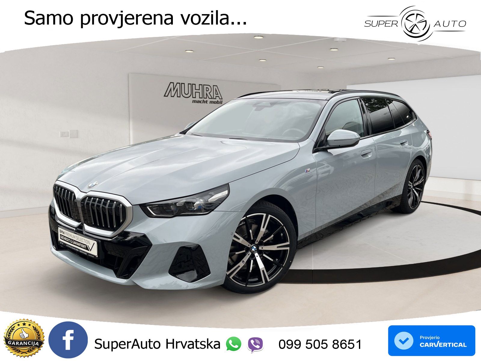 BMW 520d Touring (197 KS) xDrive Steptronic M Sport ACC+HEAD+4xGR SJED+360+PANO