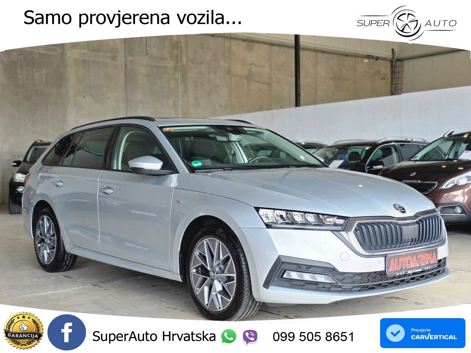 Škoda Octavia Combi 2.0 TDI (150 KS) DSG LED+GR SJED+ACC