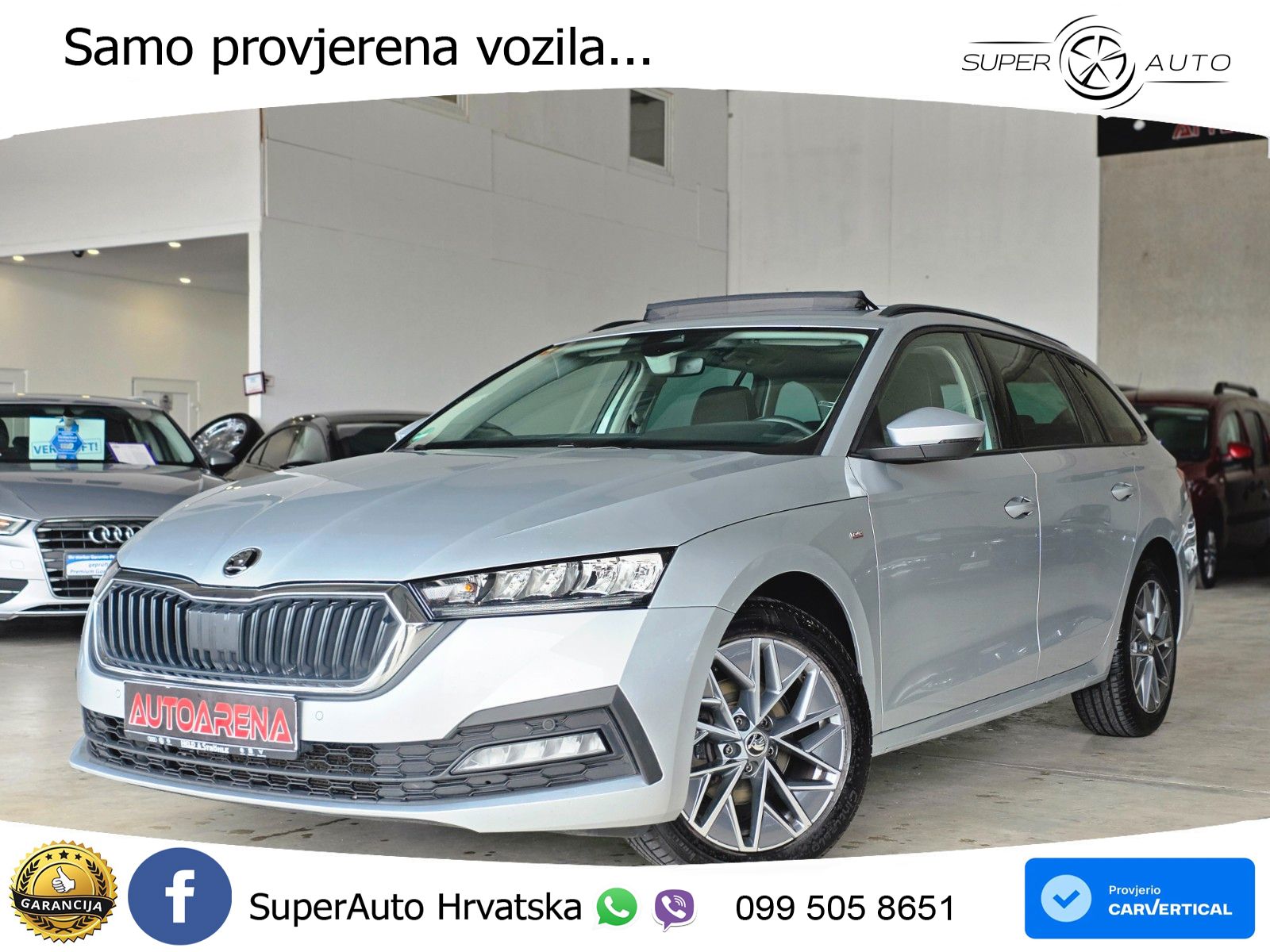 Škoda Octavia Combi 2.0 TDI (150 KS) DSG LED+GR SJED+ACC