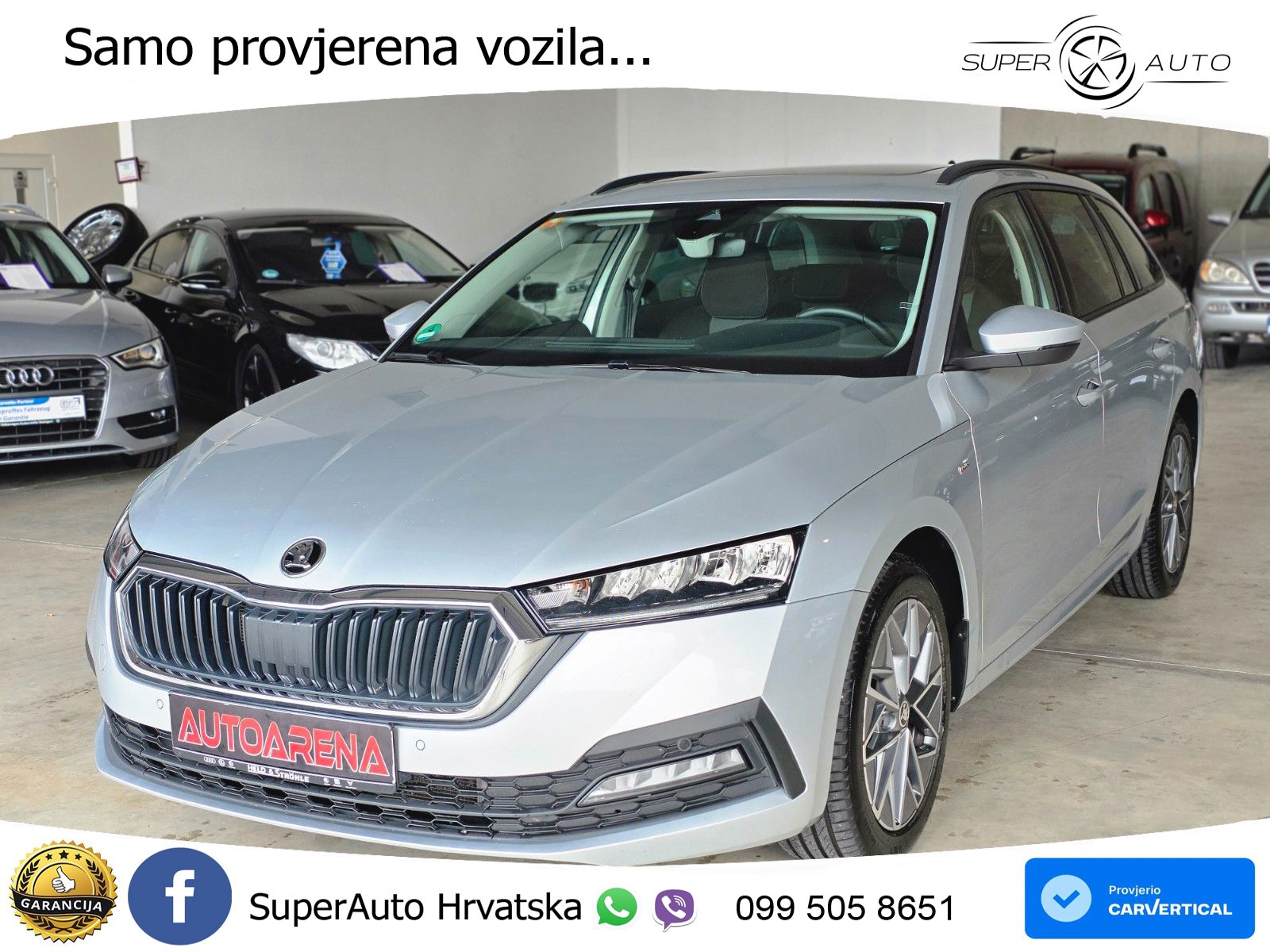 Škoda Octavia Combi 2.0 TDI (150 KS) DSG LED+GR SJED+ACC