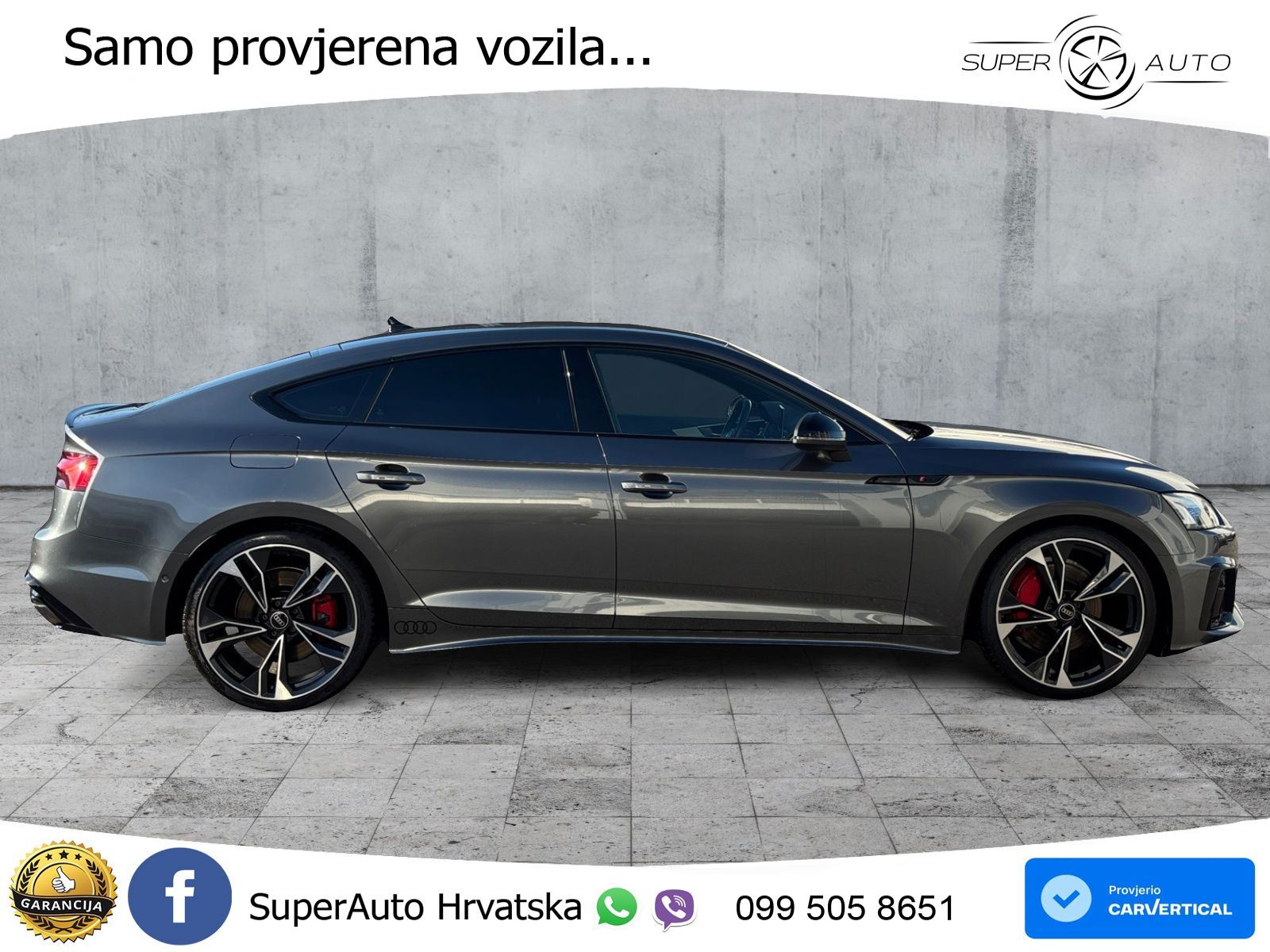 Audi A5 Sportback 45 TFSI (265 KS) quattro S tronic S line MATRIX+GR SJED+KAM