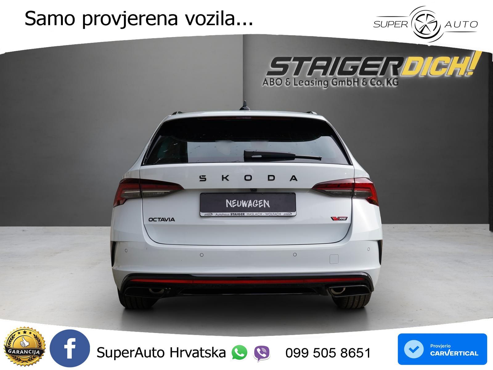 Škoda Octavia Combi RS 2.0 TSI (265 KS) DSG MATRIX+GR SJED+KAM