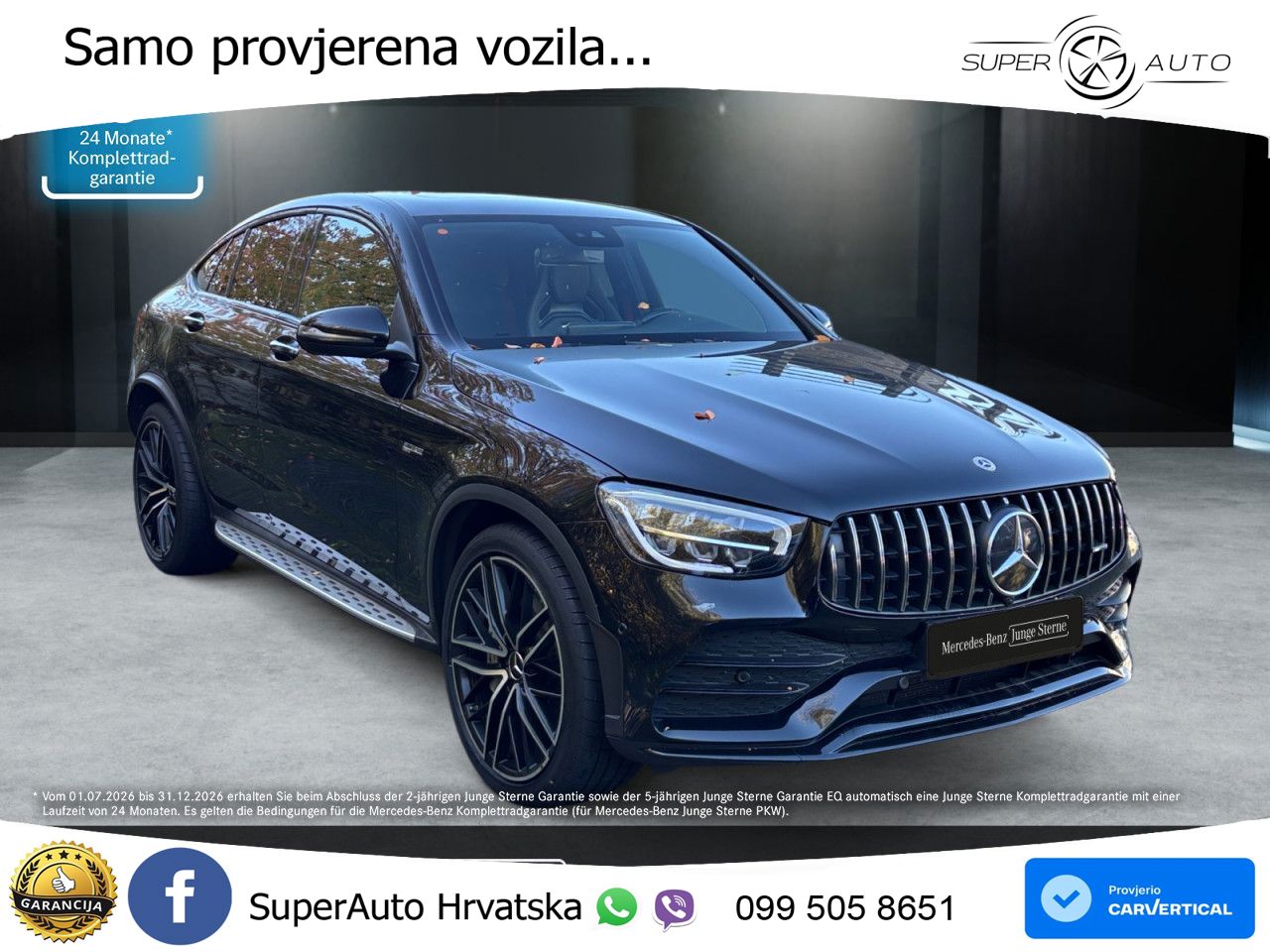 Mercedes GLC Coupe AMG 43 V6 (390 KS) 4MATIC TCT LED+GR SJED+ACC