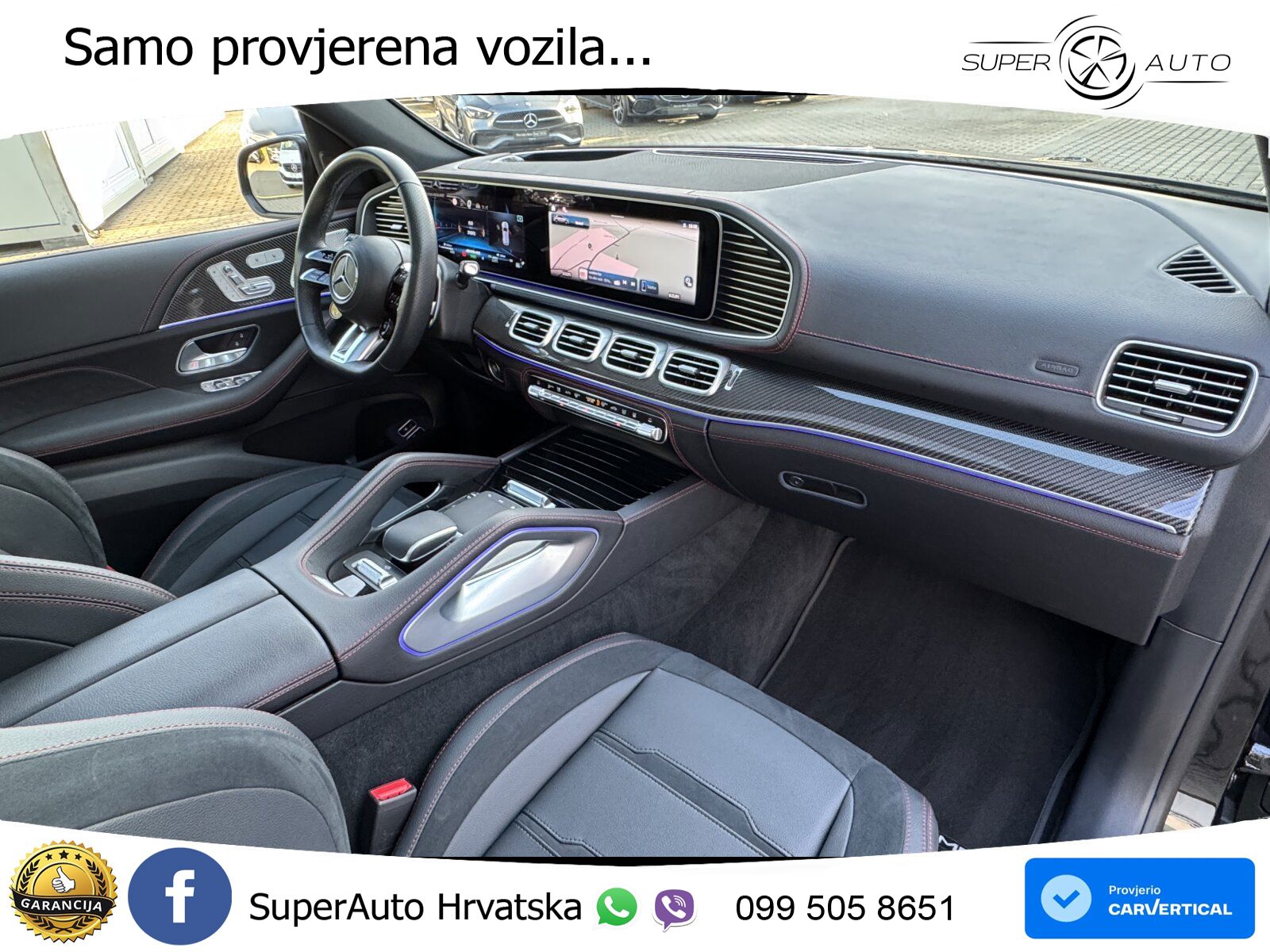 Mercedes AMG GLE 53 (544 KS) Hybrid 4MATIC+ 9G-TRONIC ZRAČNI+ACC+GR SJED+KAM+PANO
