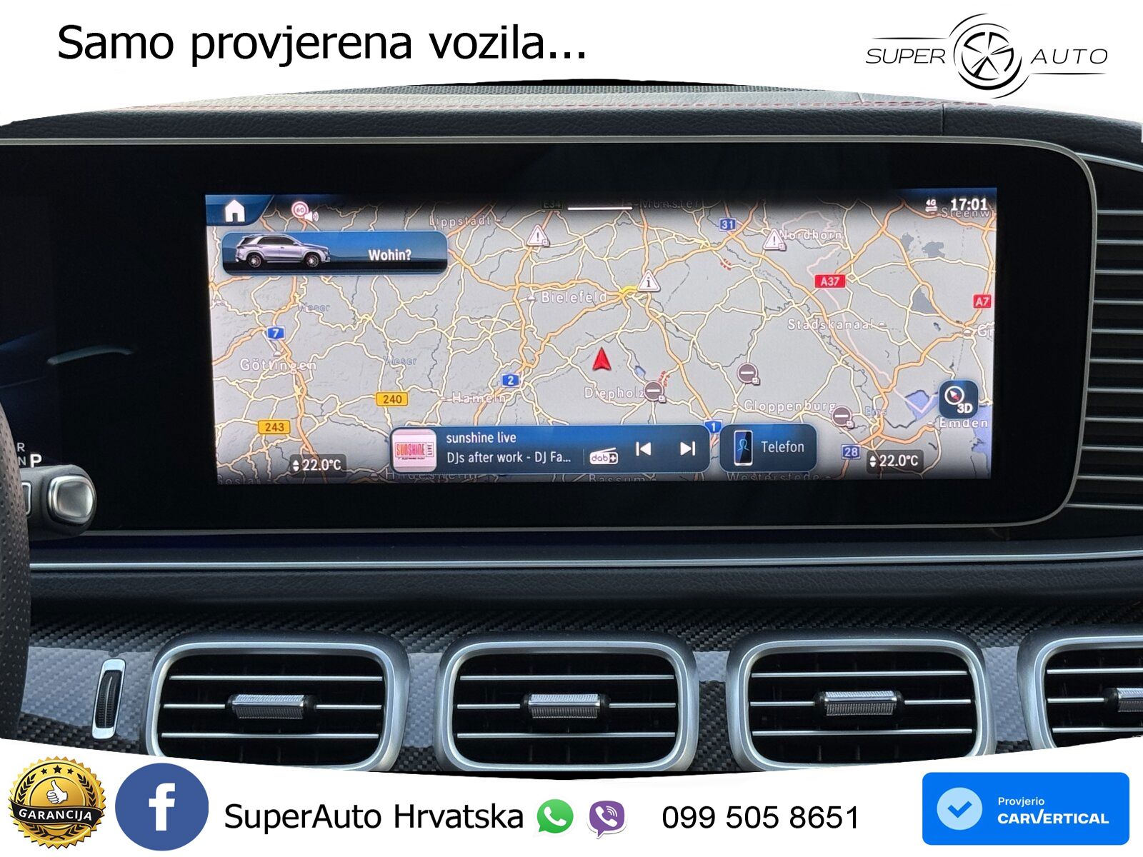 Mercedes AMG GLE 53 (544 KS) Hybrid 4MATIC+ 9G-TRONIC ZRAČNI+ACC+GR SJED+KAM+PANO
