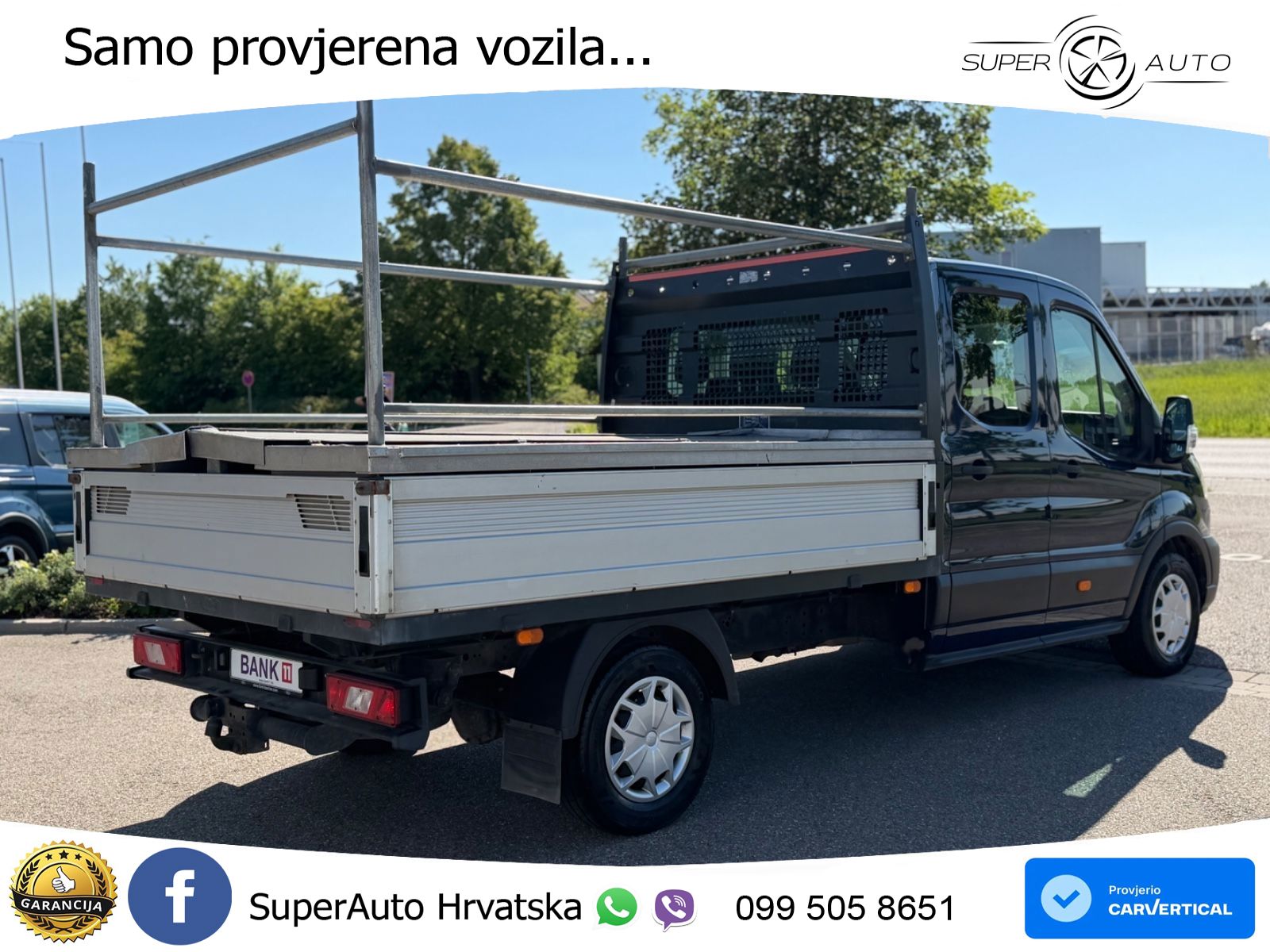 Ford Transit Pritsche 350 L3 DoKa 7-Sitzer 4x4 *AHK* 170 KS