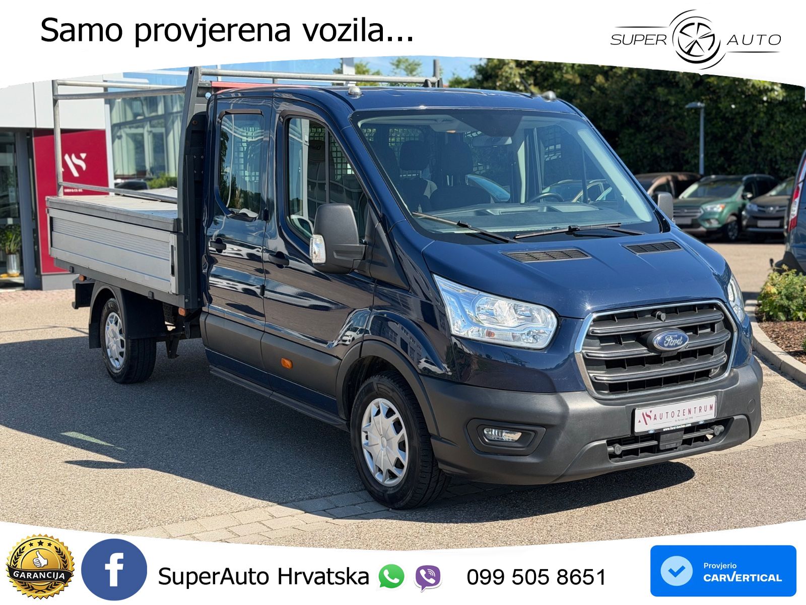 Ford Transit Pritsche 350 L3 DoKa 7-Sitzer 4x4 *AHK* 170 KS