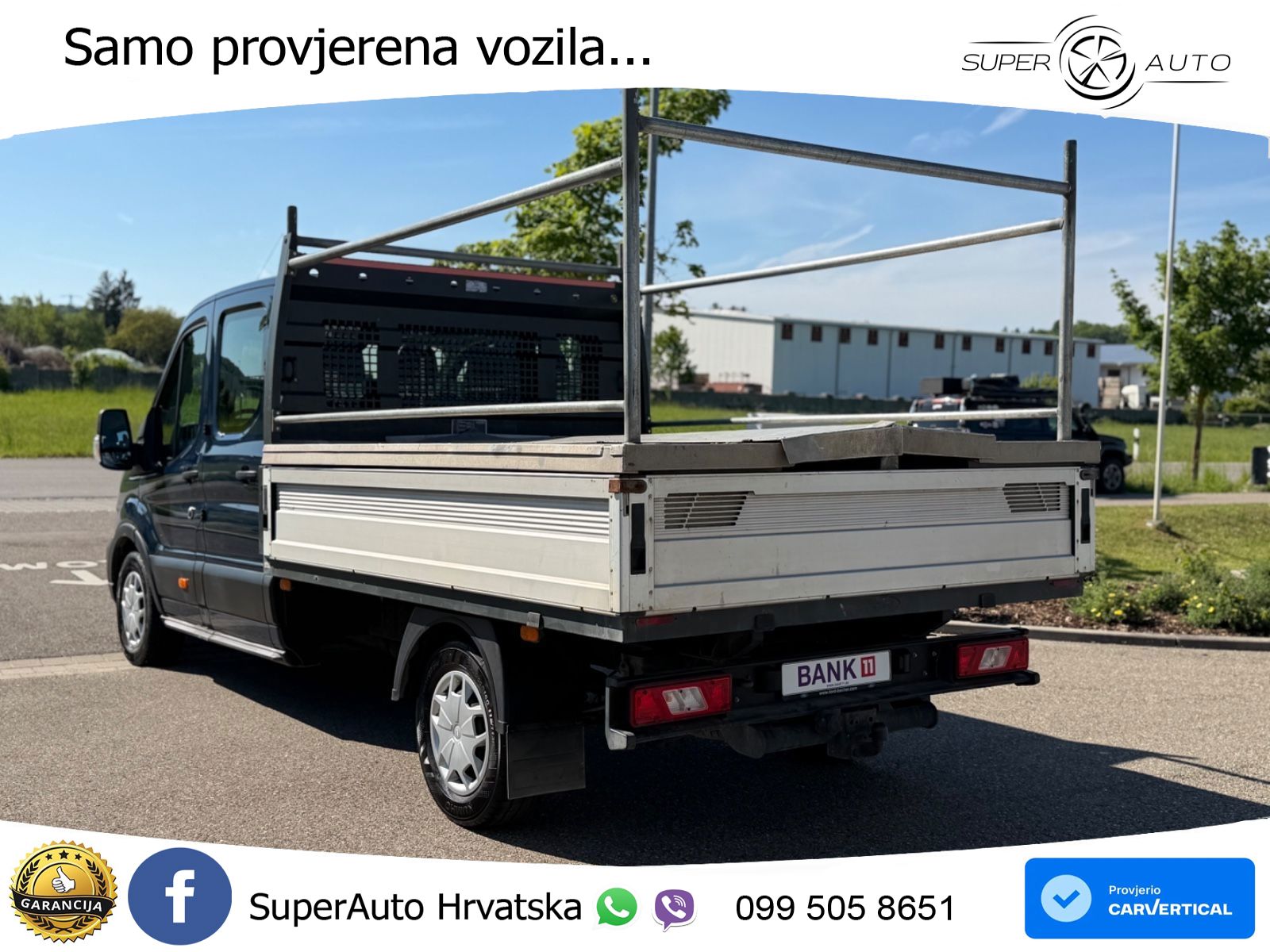Ford Transit Pritsche 350 L3 DoKa 7-Sitzer 4x4 *AHK* 170 KS