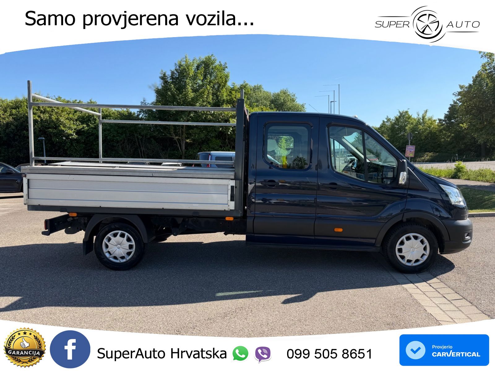 Ford Transit Pritsche 350 L3 DoKa 7-Sitzer 4x4 *AHK* 170 KS