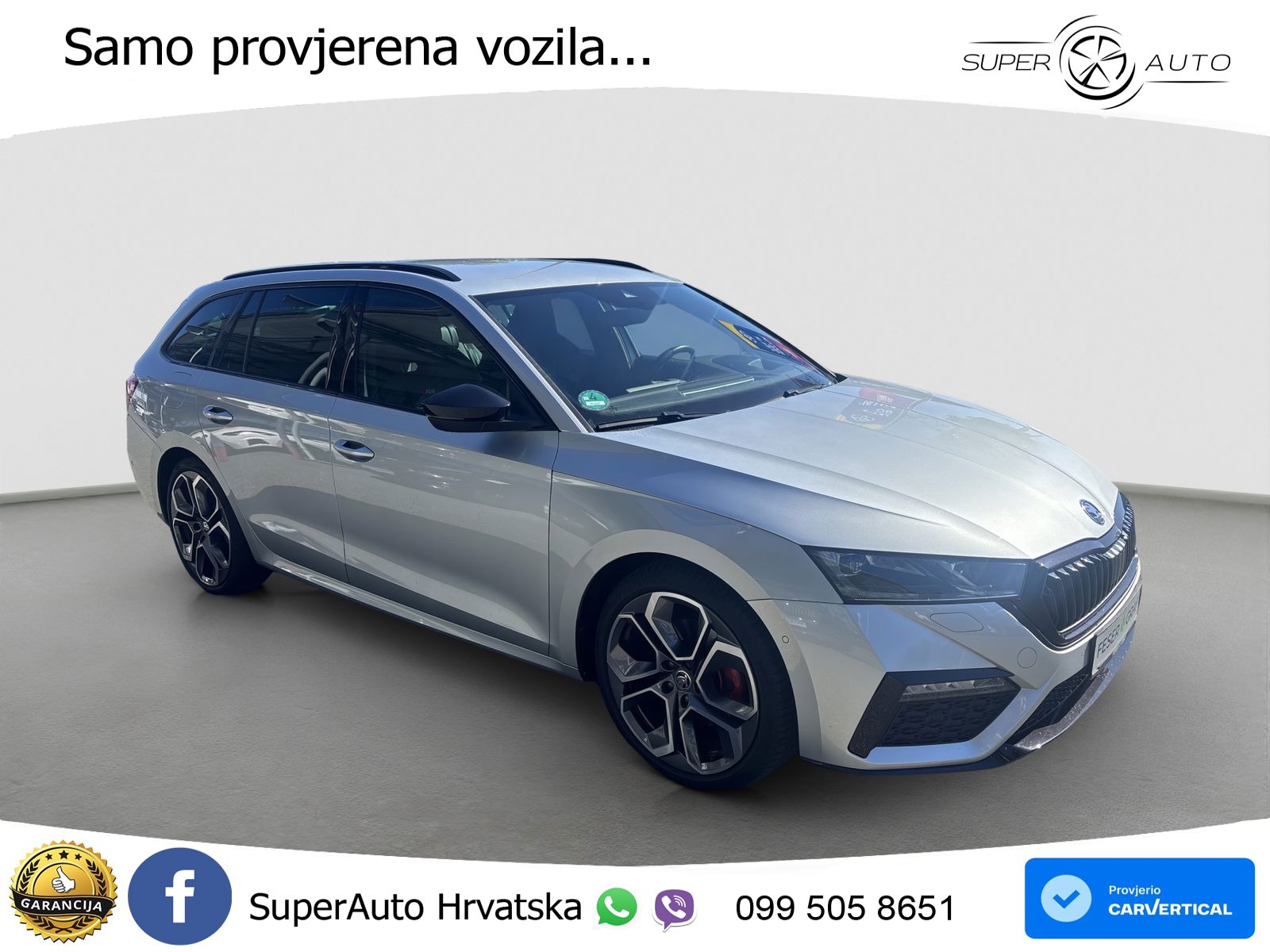 Škoda Octavia Combi RS 2.0 TDI (200 KS) 4x4 DSG LED+GR SJED+ACC