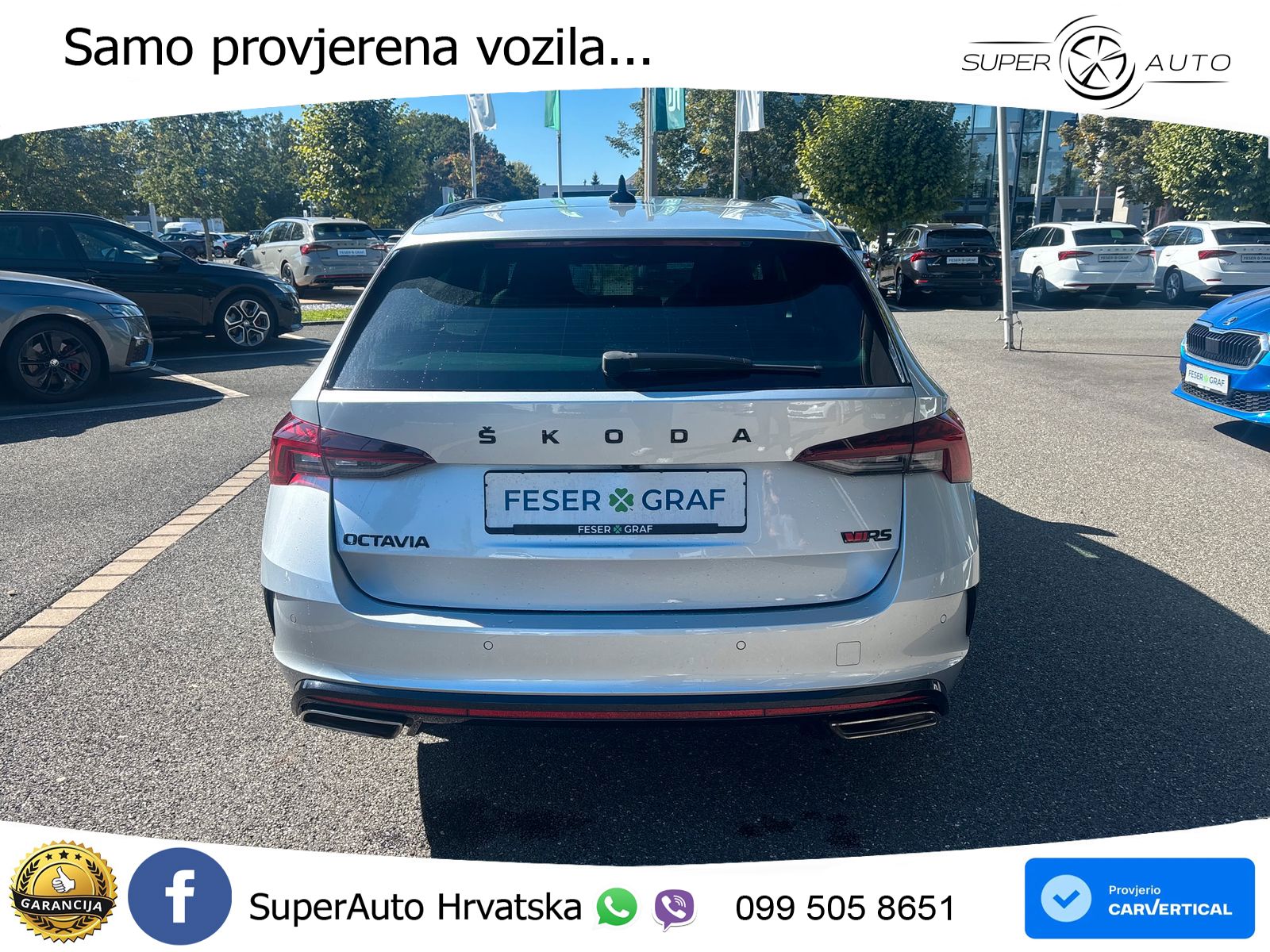 Škoda Octavia Combi RS 2.0 TDI (200 KS) 4x4 DSG LED+GR SJED+ACC