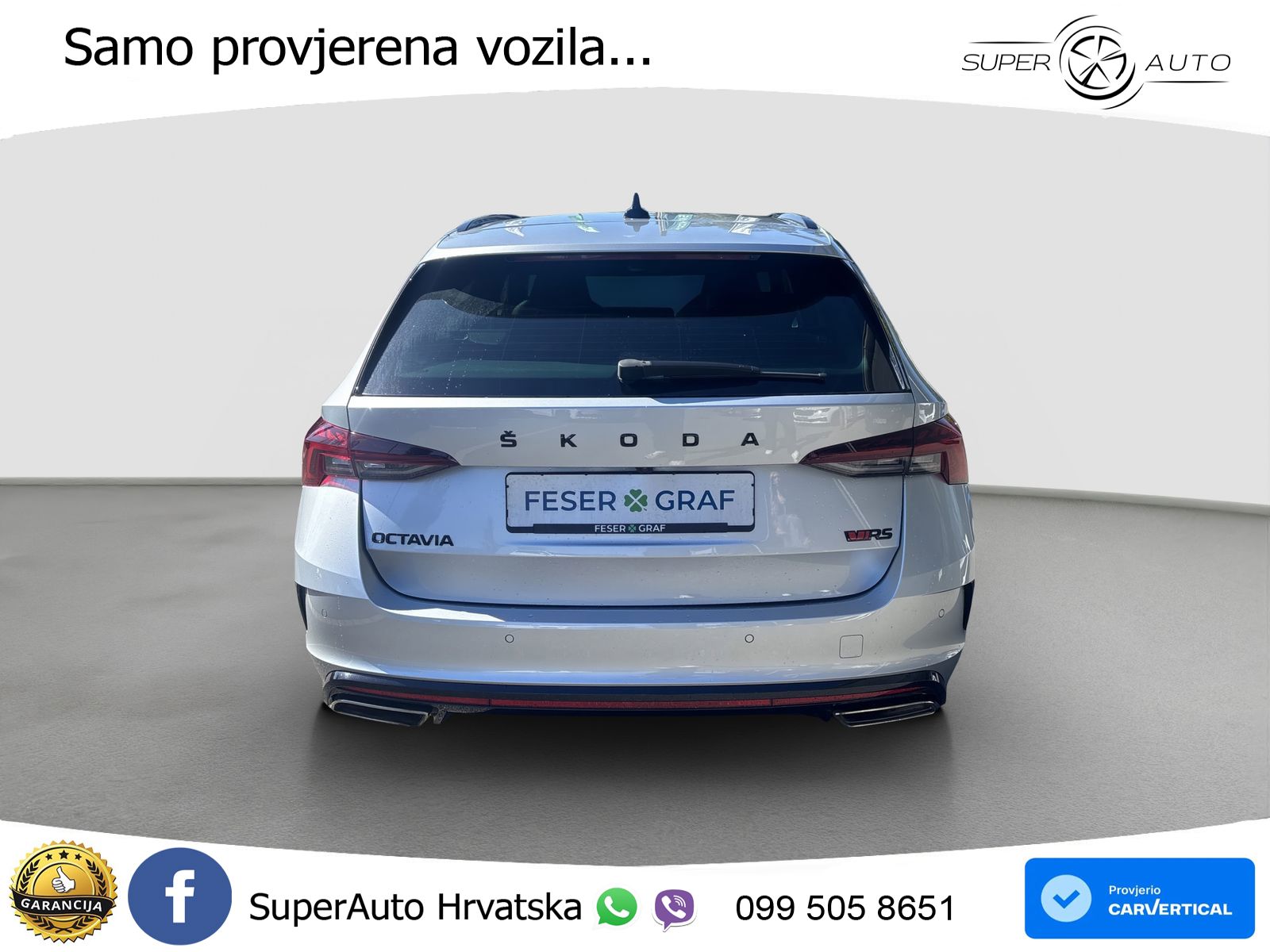 Škoda Octavia Combi RS 2.0 TDI (200 KS) 4x4 DSG LED+GR SJED+ACC