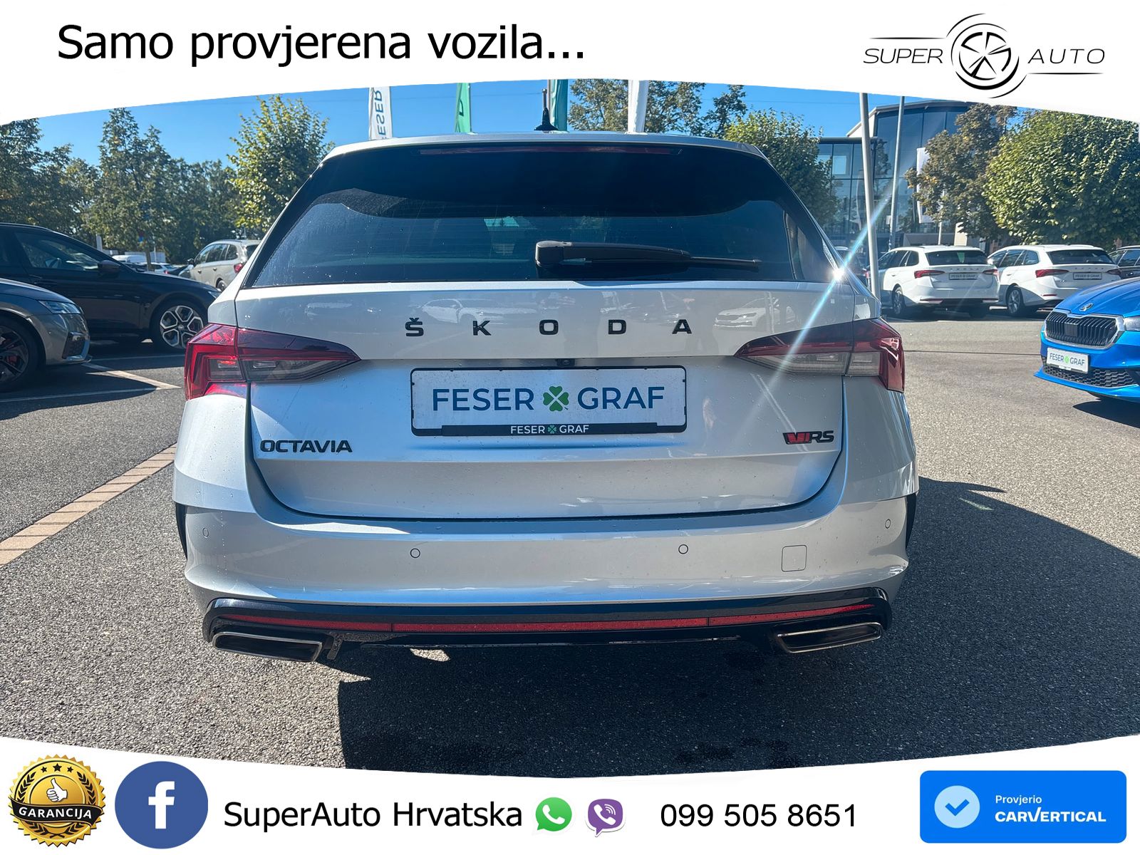 Škoda Octavia Combi RS 2.0 TDI (200 KS) 4x4 DSG LED+GR SJED+ACC