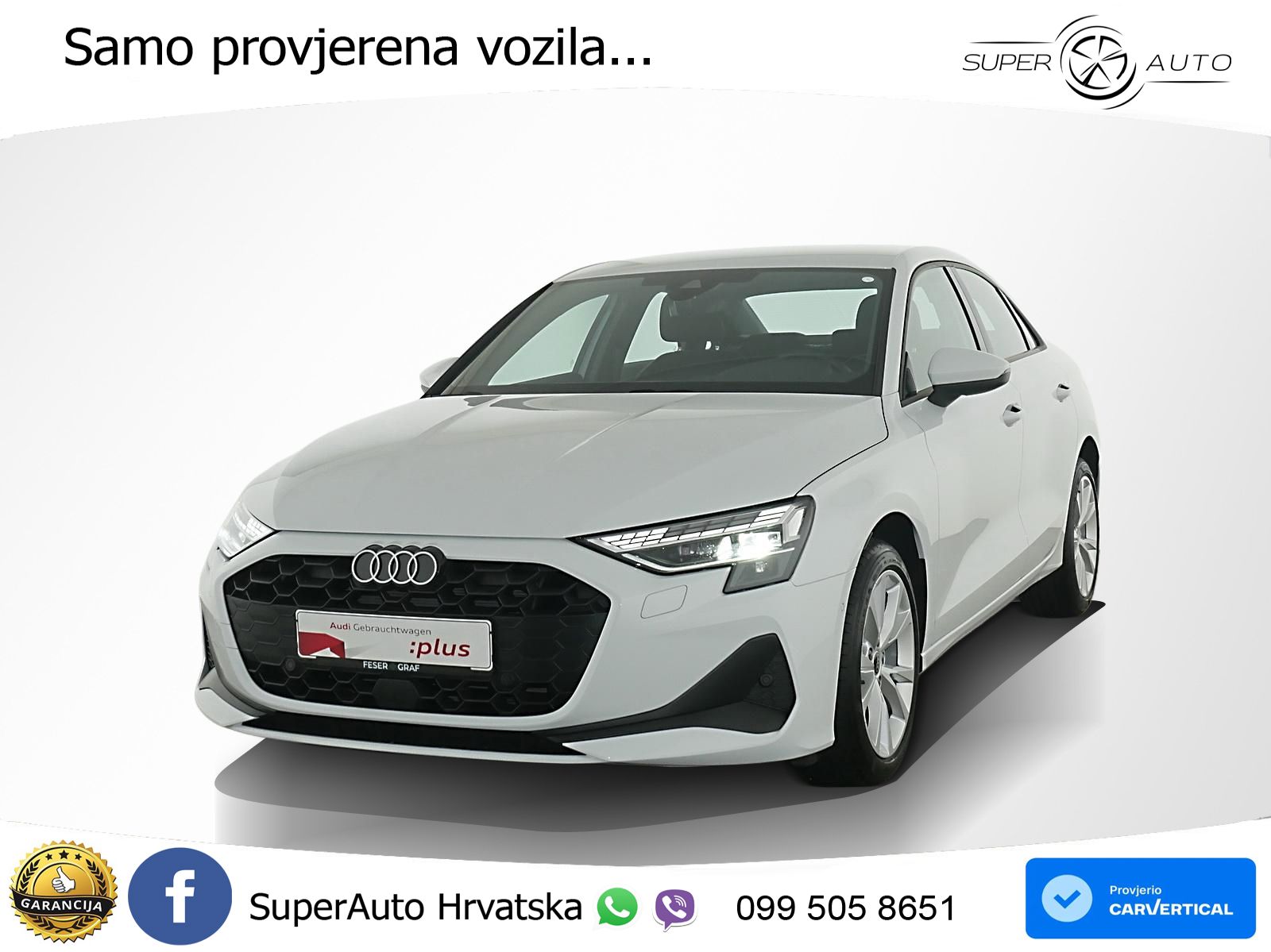 Audi A3 Limuzina 30 TDI (116 KS) LED+GR SJED+ACC