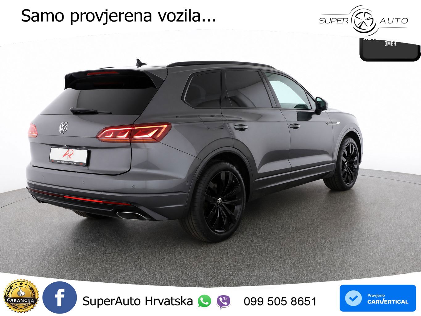 Volkswagen Touareg 3.0 V6 TDI (286 KS) 4MOTION Tiptronic R-Line ZRAČNI+ACC+GR SJED+KAM+PANO