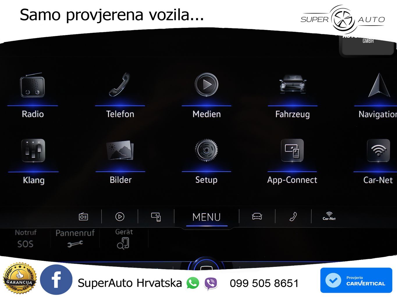 Volkswagen Touareg 3.0 V6 TDI (286 KS) 4MOTION Tiptronic R-Line ZRAČNI+ACC+GR SJED+KAM+PANO