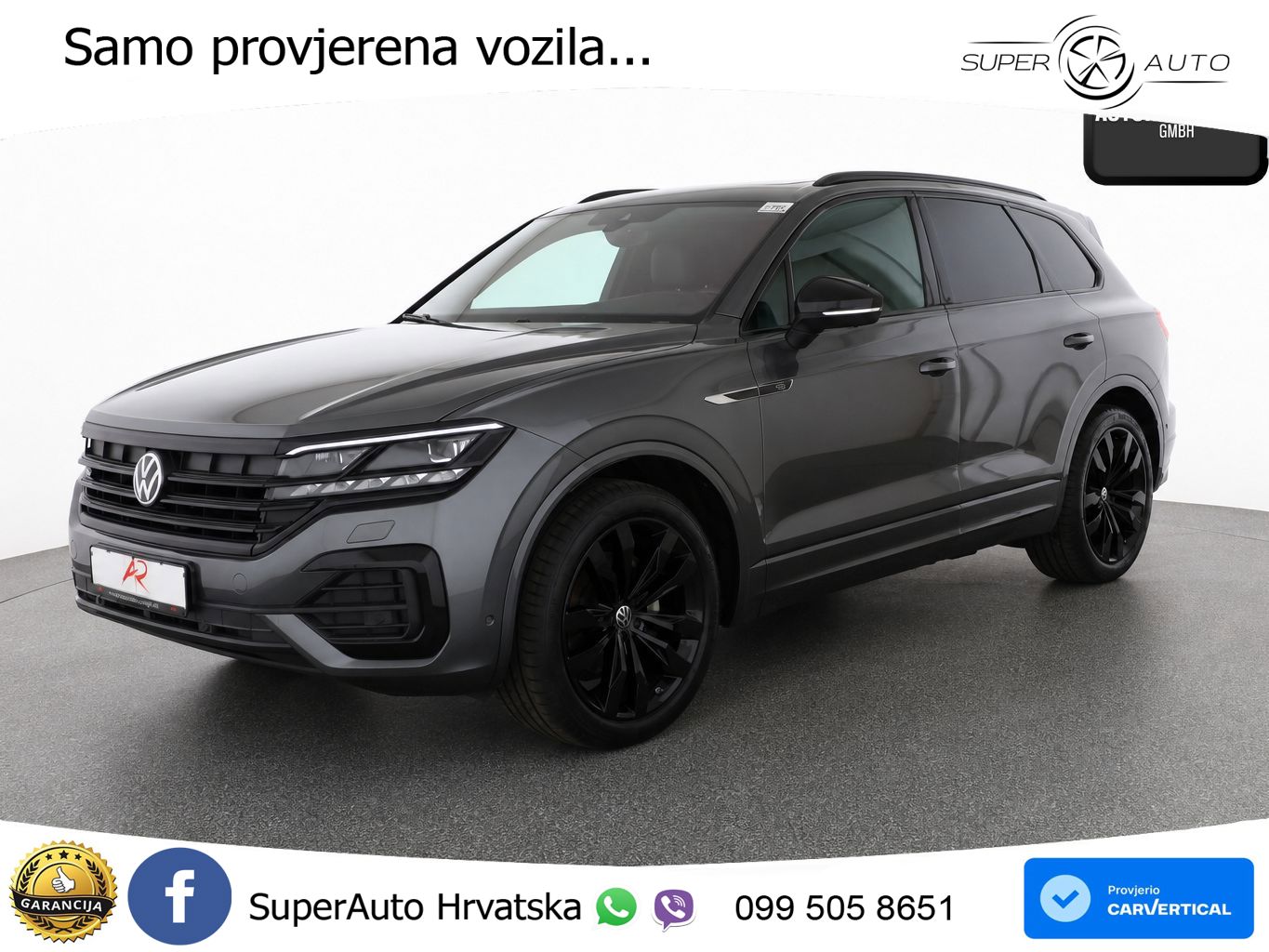 Volkswagen Touareg 3.0 V6 TDI (286 KS) 4MOTION Tiptronic R-Line ZRAČNI+ACC+GR SJED+KAM+PANO