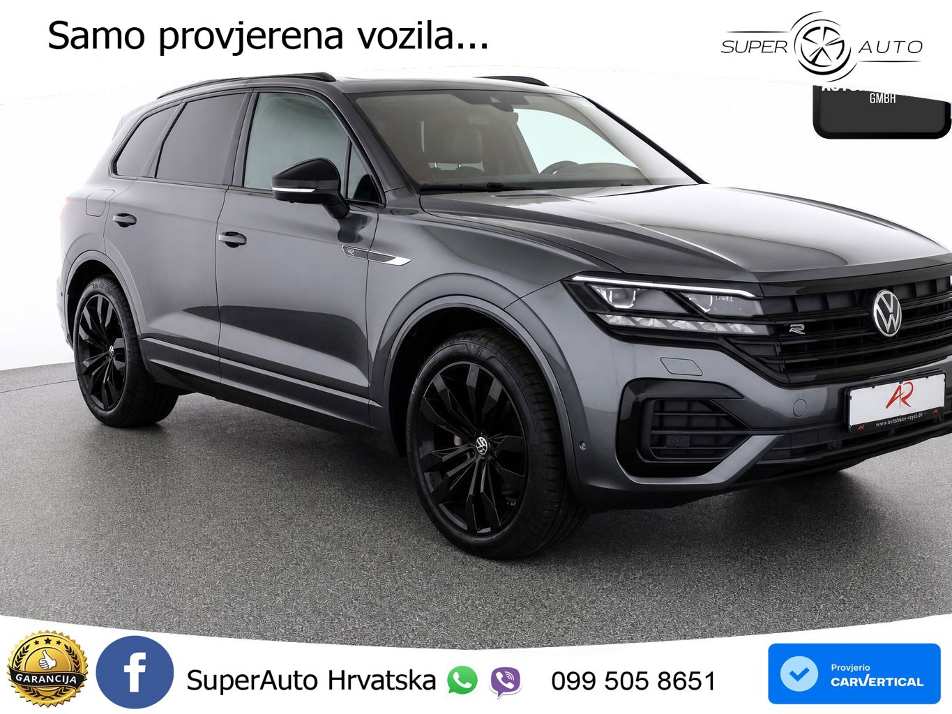 Volkswagen Touareg 3.0 V6 TDI (286 KS) 4MOTION Tiptronic R-Line ZRAČNI+ACC+GR SJED+KAM+PANO