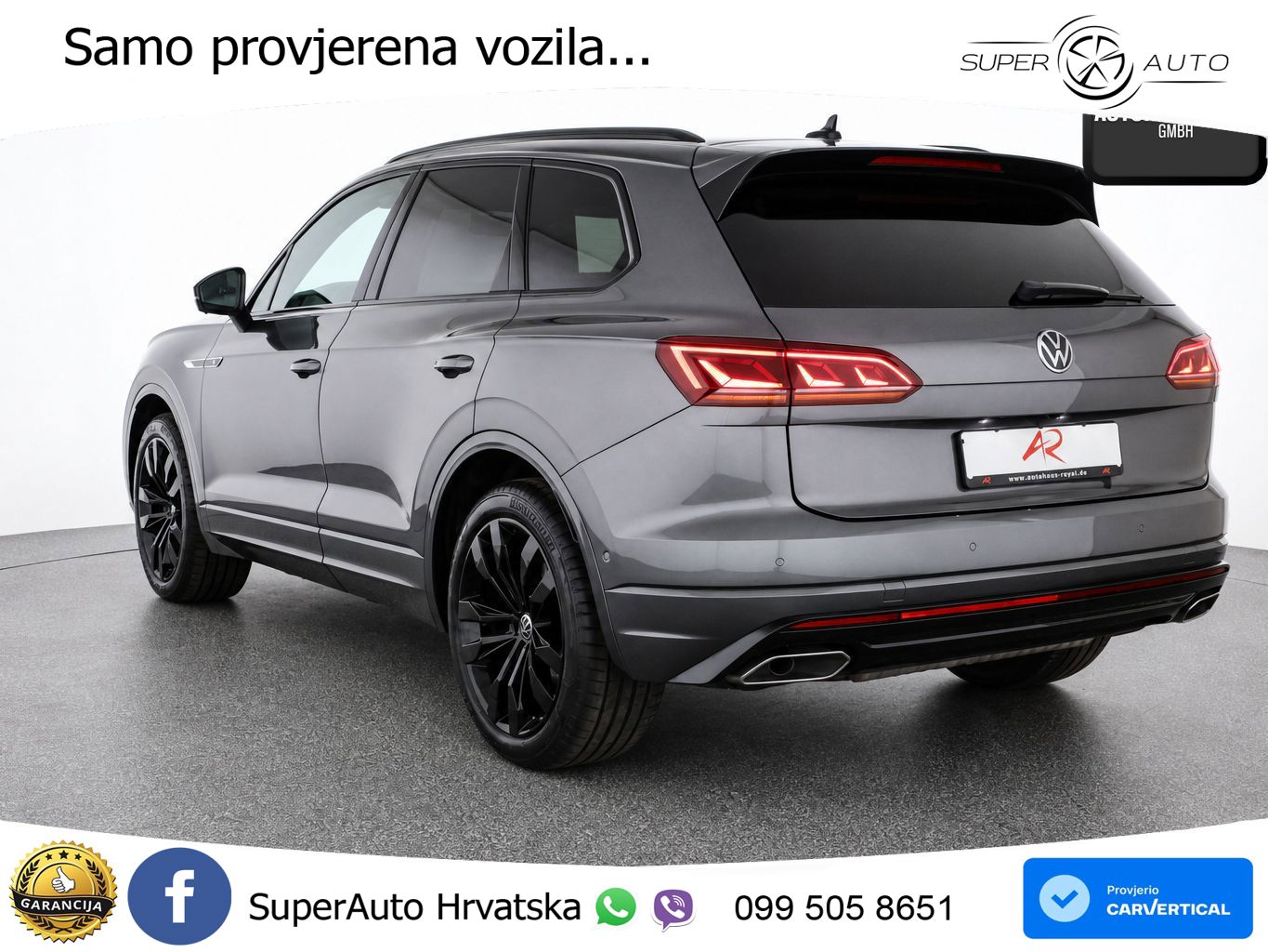Volkswagen Touareg 3.0 V6 TDI (286 KS) 4MOTION Tiptronic R-Line ZRAČNI+ACC+GR SJED+KAM+PANO