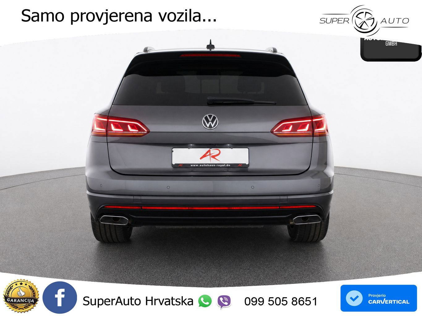 Volkswagen Touareg 3.0 V6 TDI (286 KS) 4MOTION Tiptronic R-Line ZRAČNI+ACC+GR SJED+KAM+PANO
