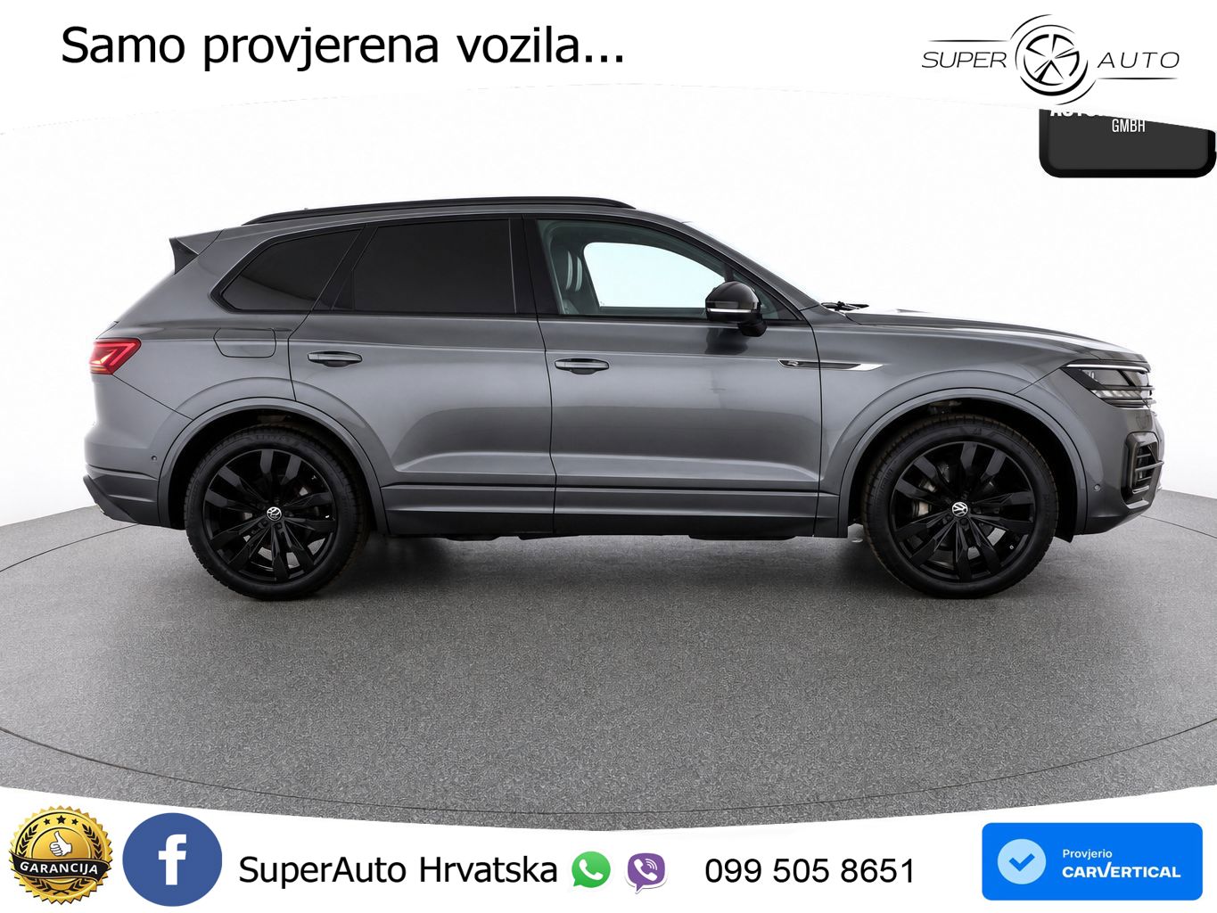 Volkswagen Touareg 3.0 V6 TDI (286 KS) 4MOTION Tiptronic R-Line ZRAČNI+ACC+GR SJED+KAM+PANO