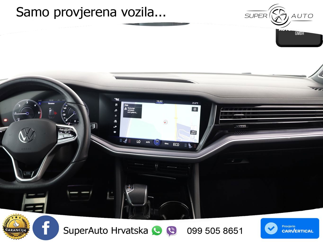 Volkswagen Touareg 3.0 V6 TDI (286 KS) 4MOTION Tiptronic R-Line ZRAČNI+ACC+GR SJED+KAM+PANO