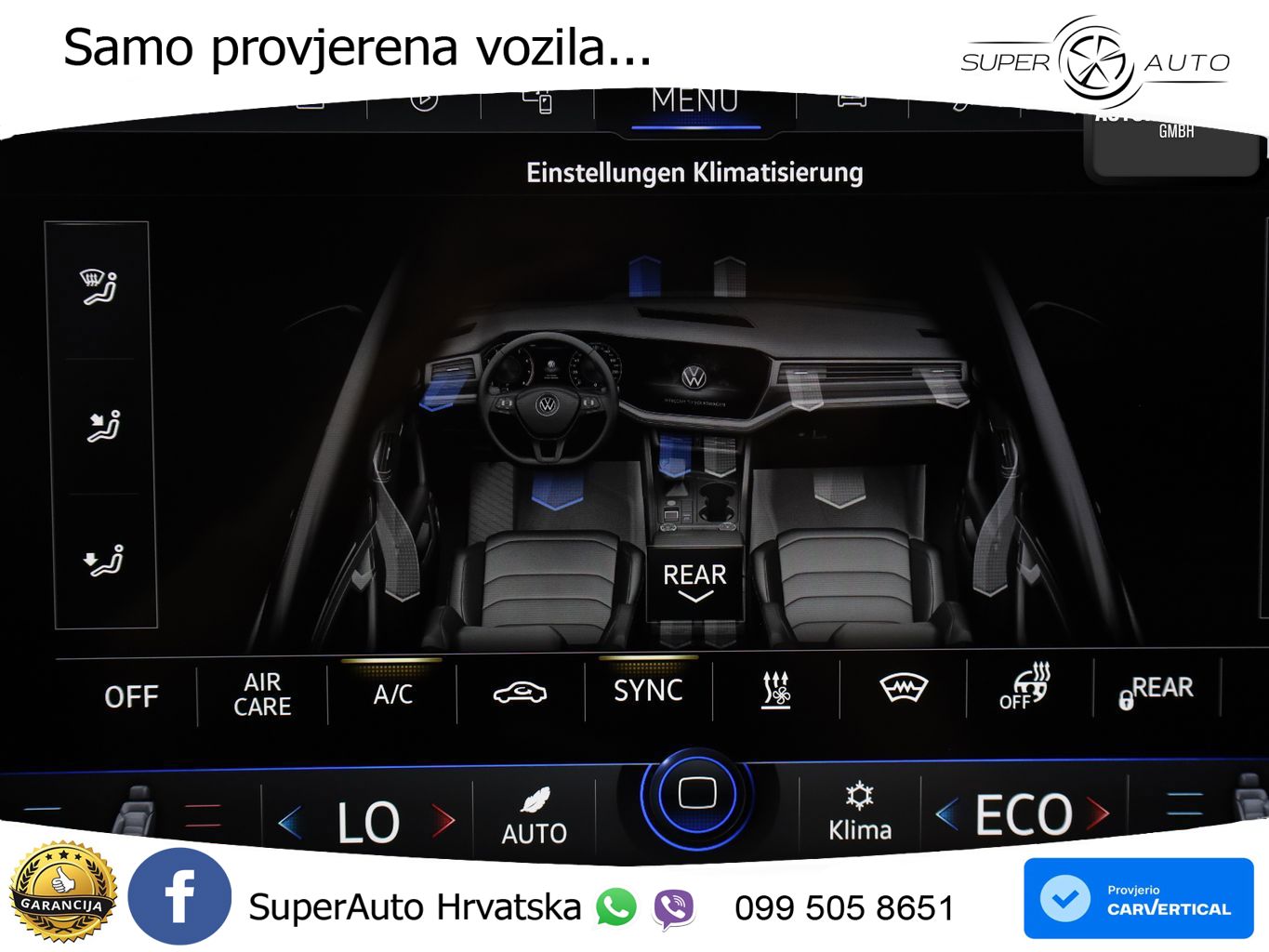 Volkswagen Touareg 3.0 V6 TDI (286 KS) 4MOTION Tiptronic R-Line ZRAČNI+ACC+GR SJED+KAM+PANO