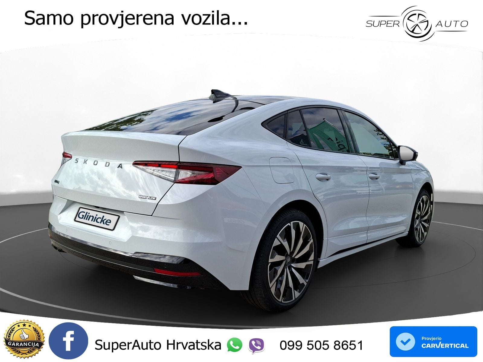Škoda Enyaq Coupe iV 85 82 kWh (286 KS) SportLine LED+GR SJED+ACC