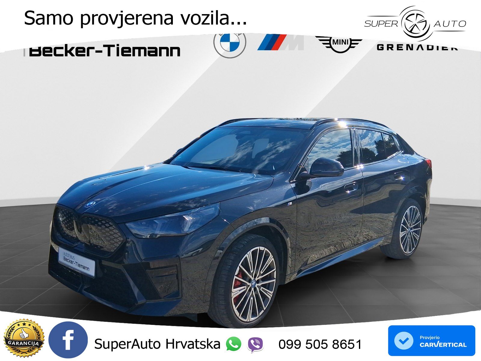 BMW iX2 66.5 kWh (313 KS) xDrive30 M Sport LED+GR SJED+ACC